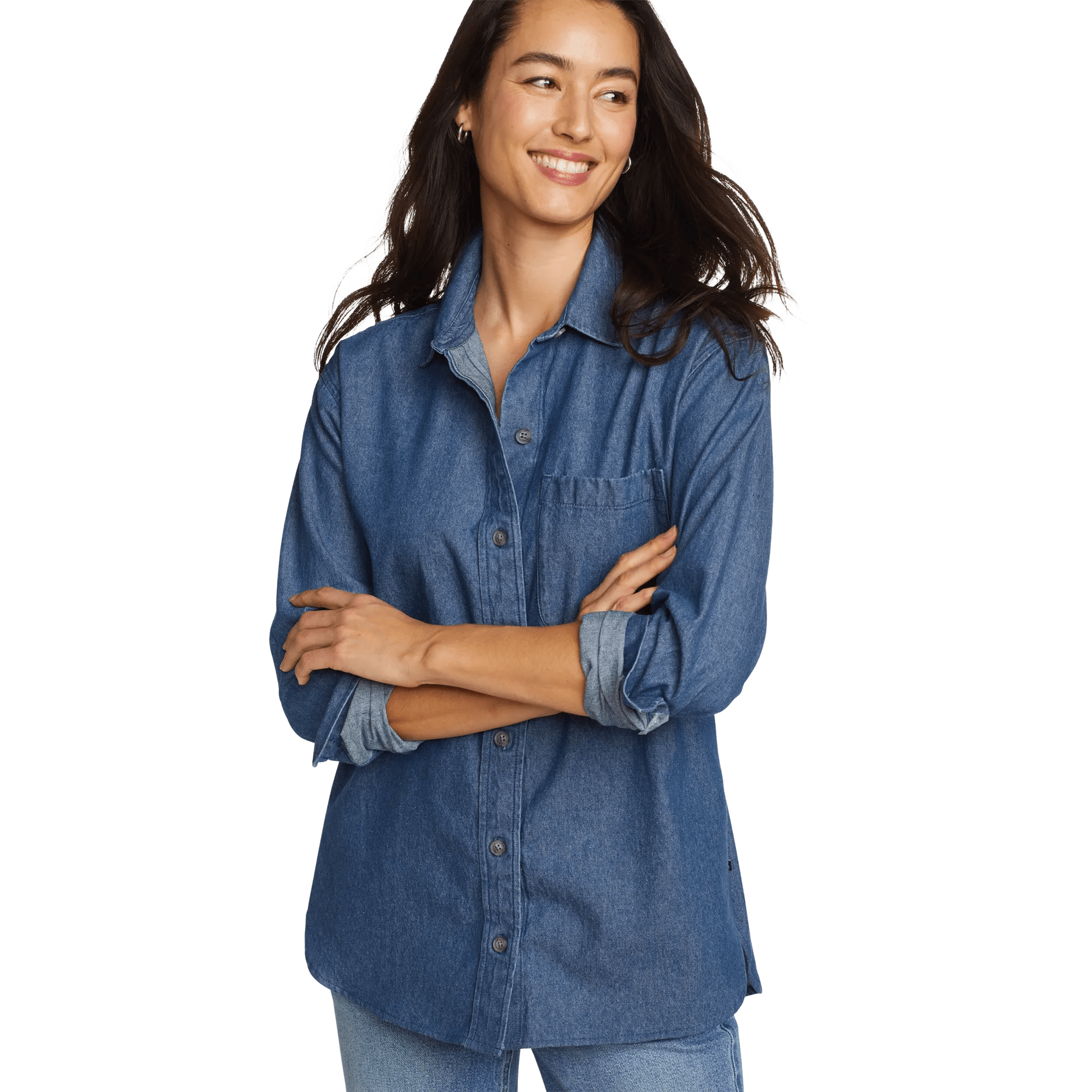 Women's Denim Overshirt - Image 3