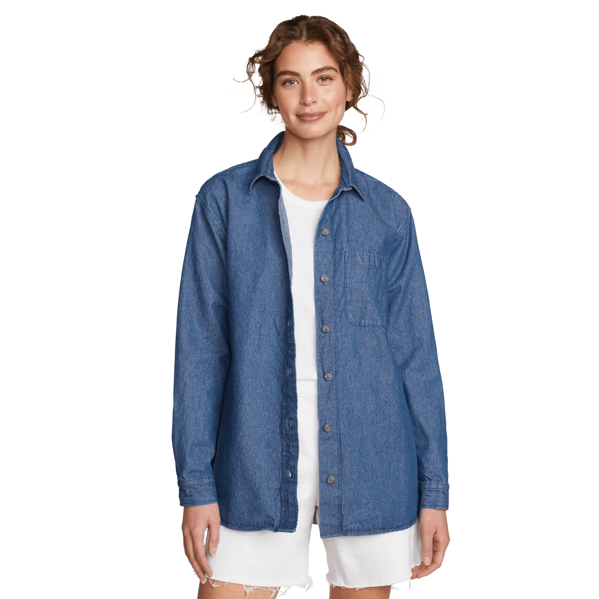 Women's Denim Overshirt - Image 4