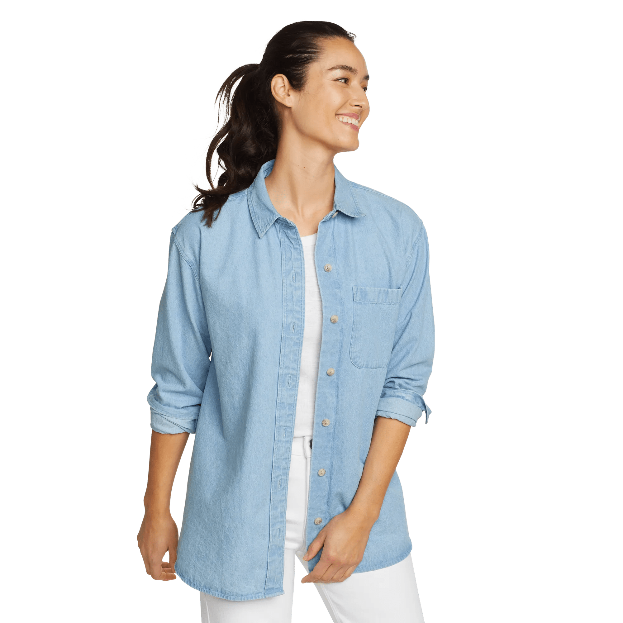 Women's Denim Overshirt - Image 3