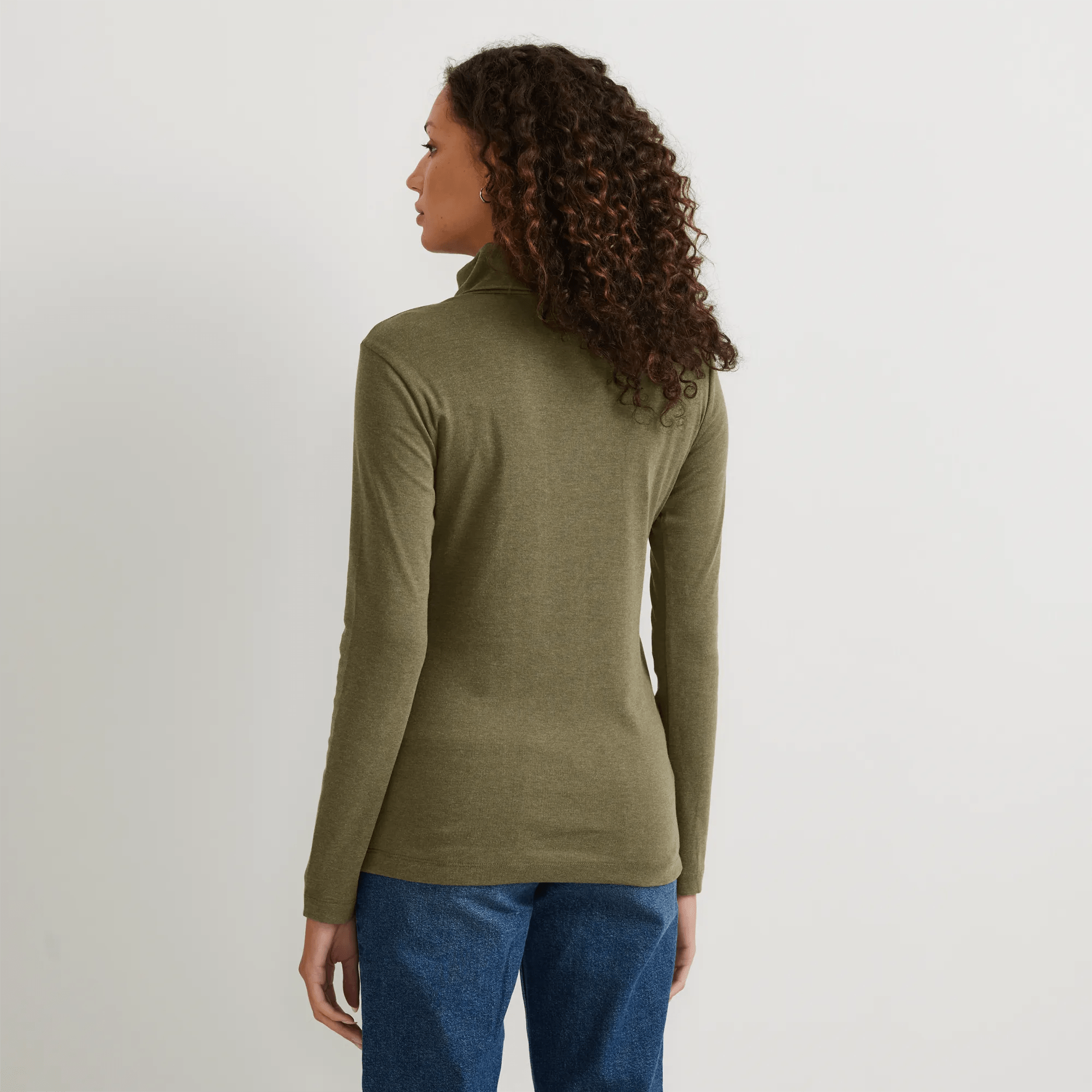 Women's Favorite Long-Sleeve Turtleneck - Solid - Image 2
