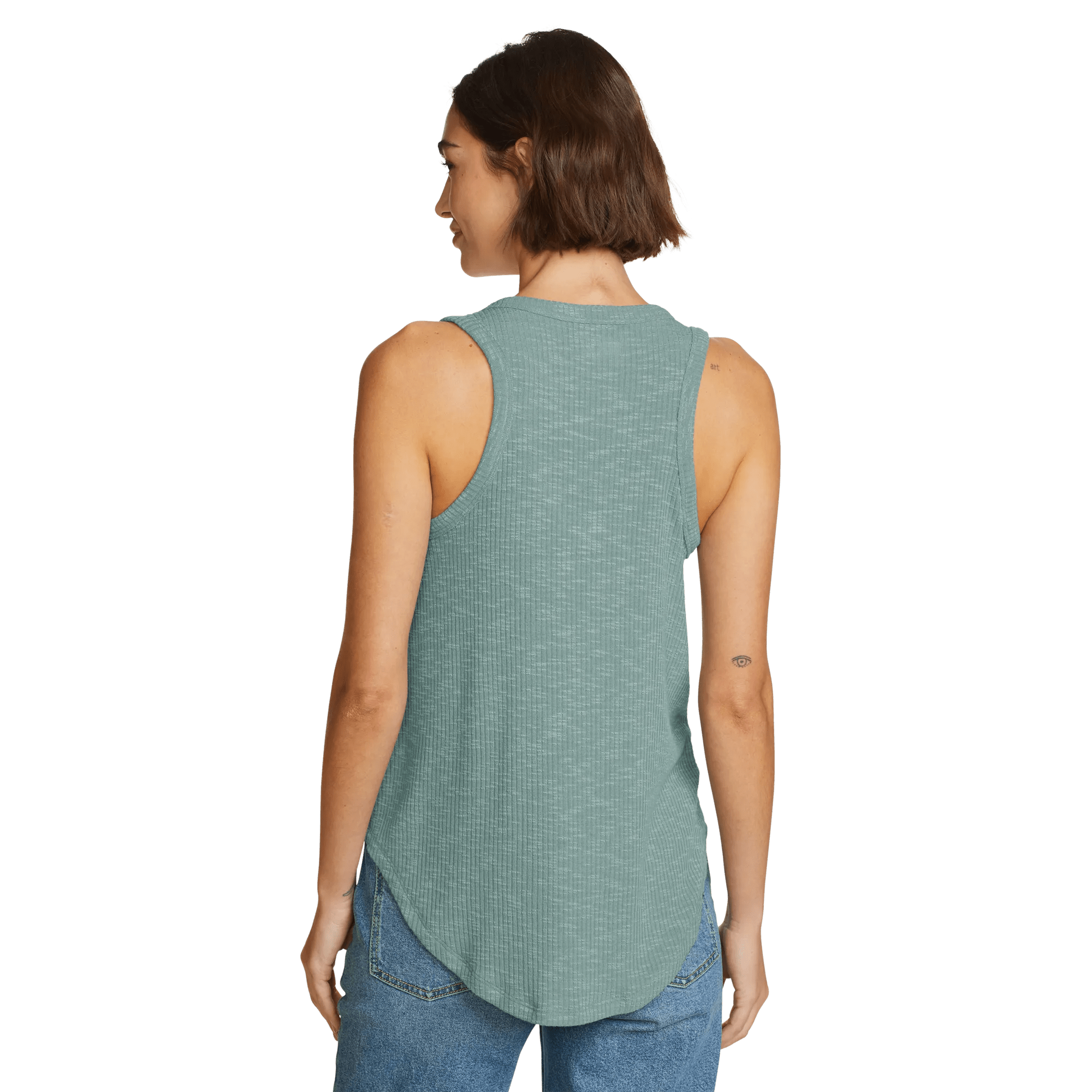 Women's Revive Ribbed V-Neck Tank - Image 2