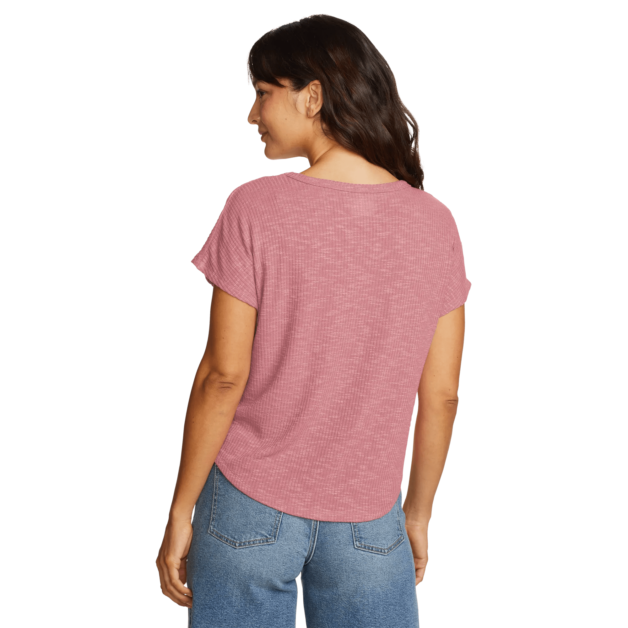Women's Revive Ribbed Scoop-Neck T-Shirt - Image 2