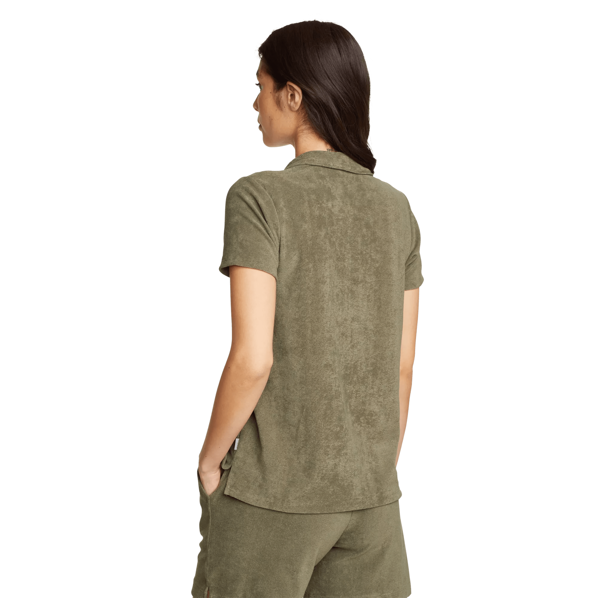 Women's Beachside Terry Polo Shirt - Image 2