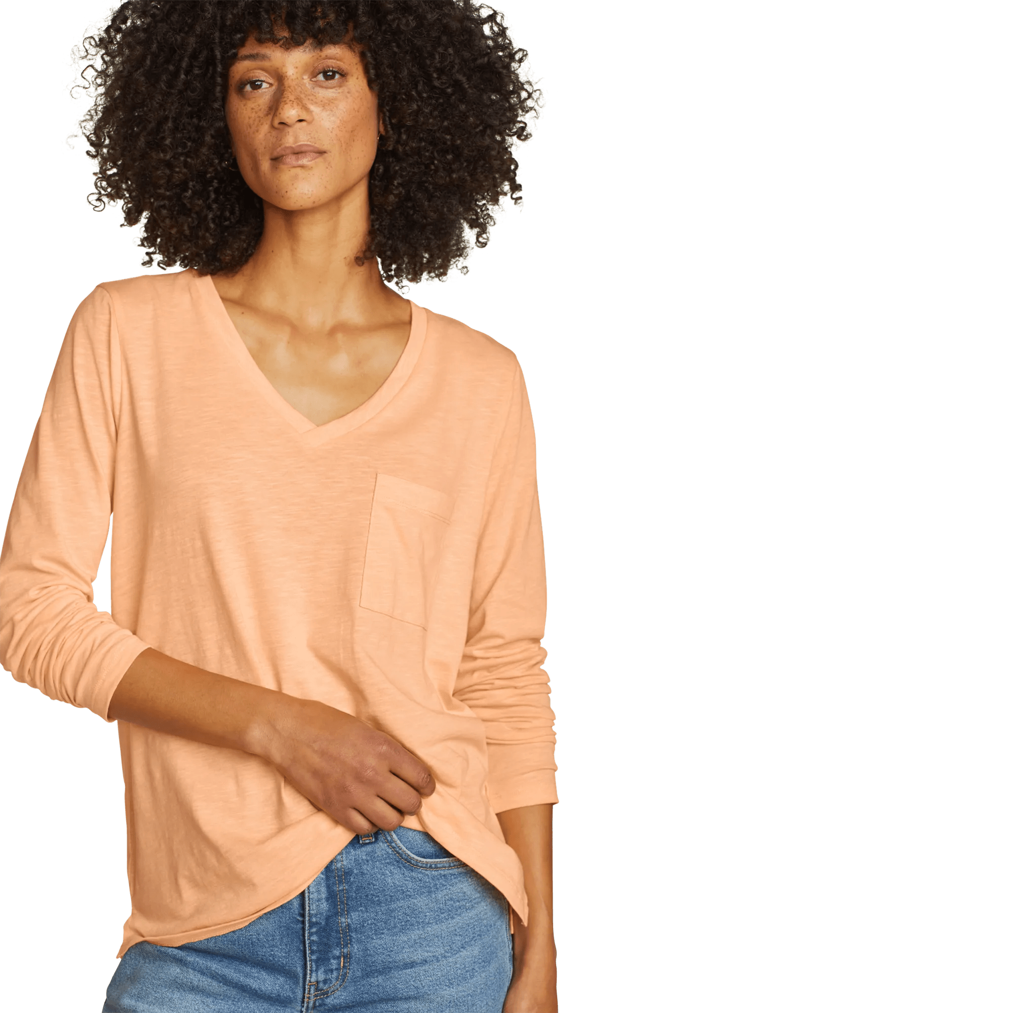 Women's Tryout Long-Sleeve V-Neck T-Shirt - Image 3