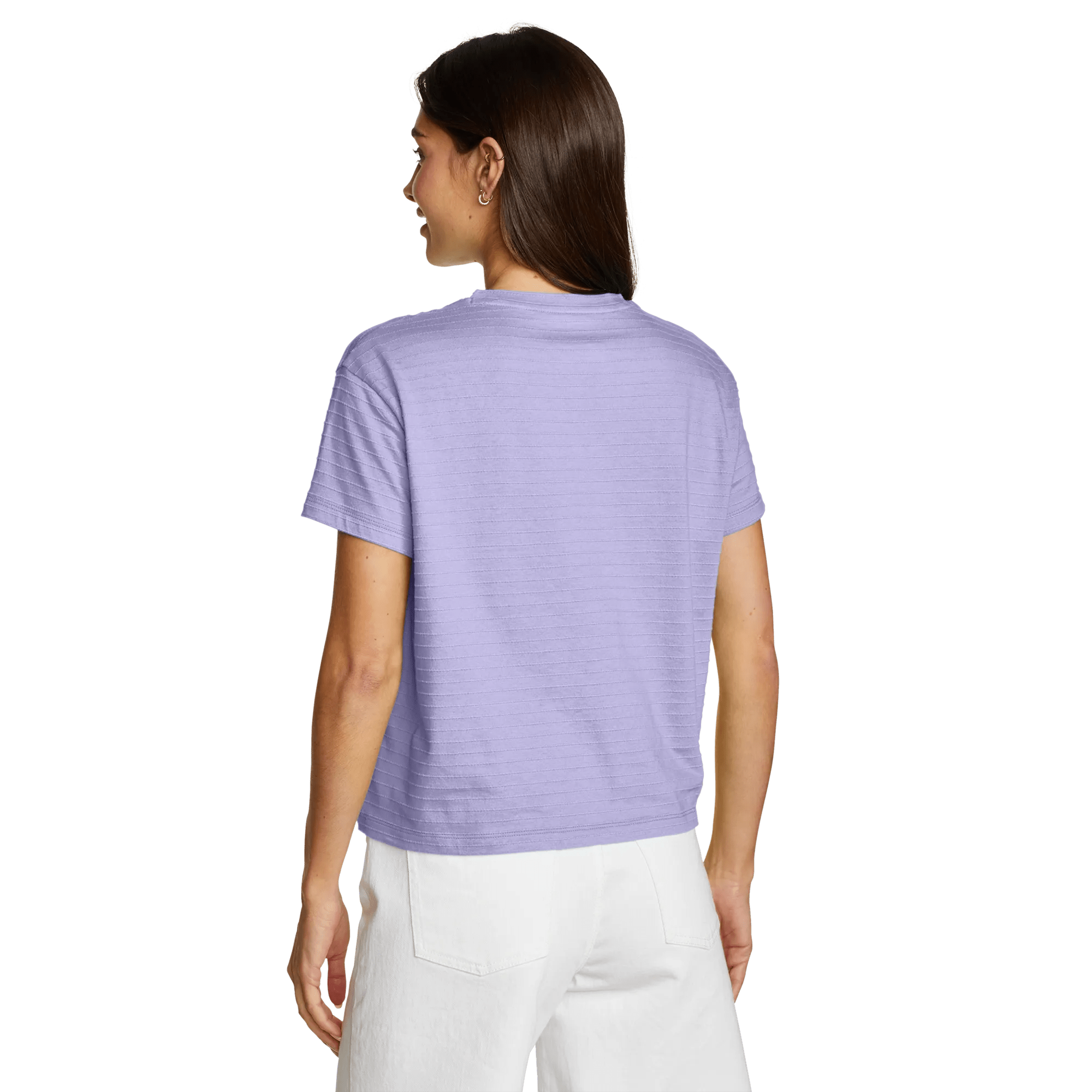 Women's Jacquard Ripple Short-Sleeve Crew - Image 2