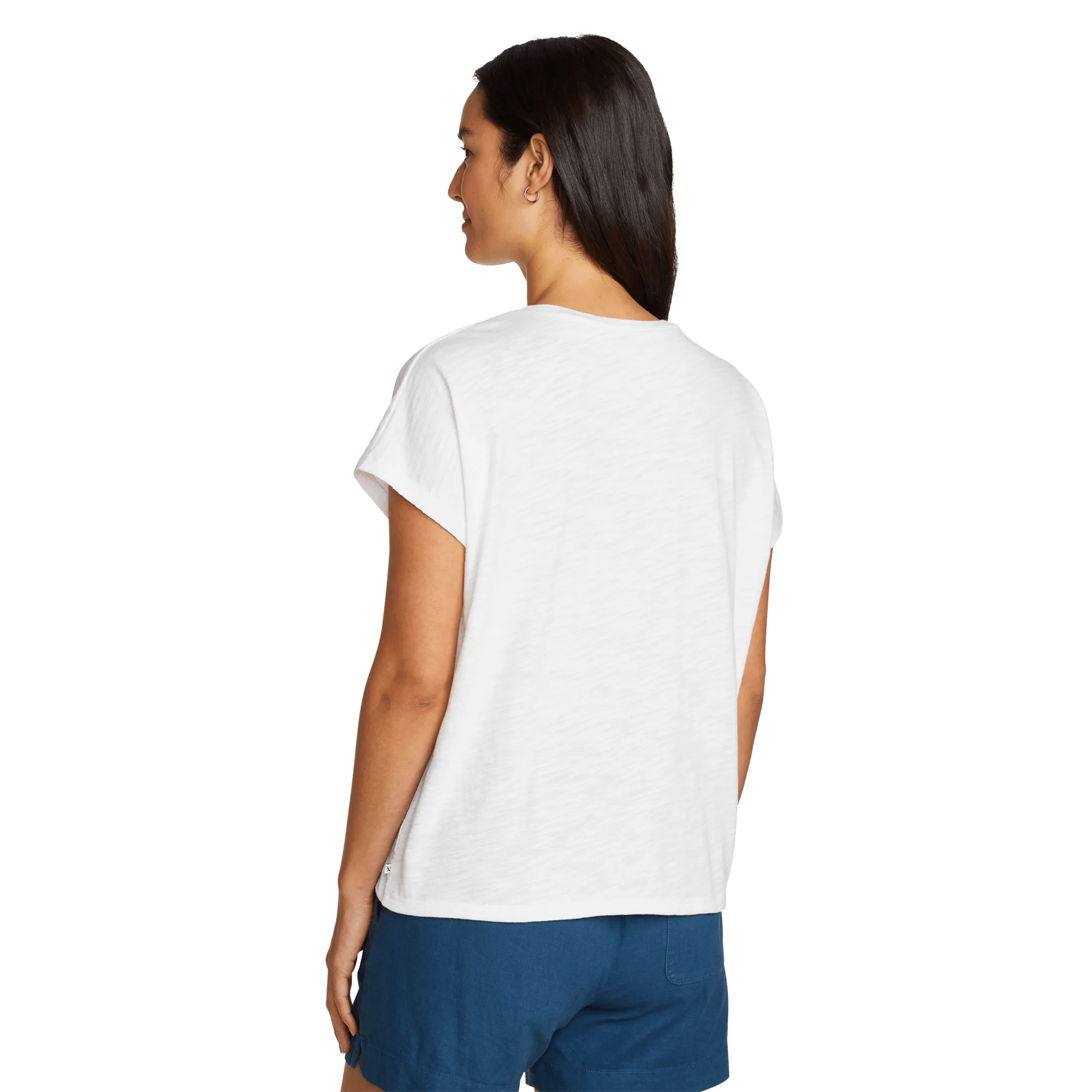 Women's Sunny Slub-Texture Notch Neck Top - Image 2