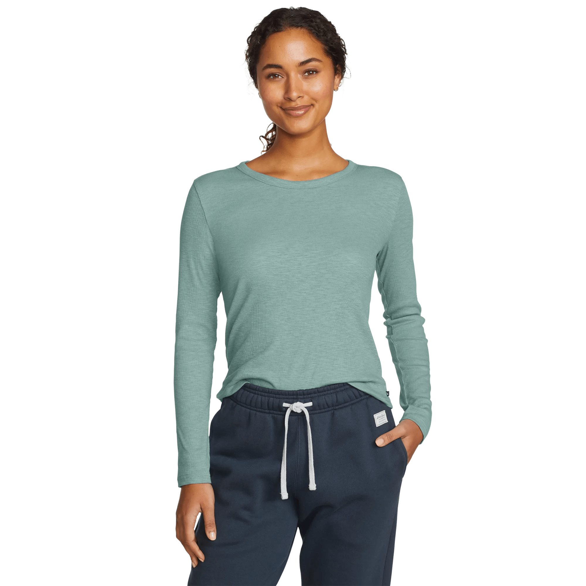 Women's Infinity Slub Long-Sleeve Crew - Image 3