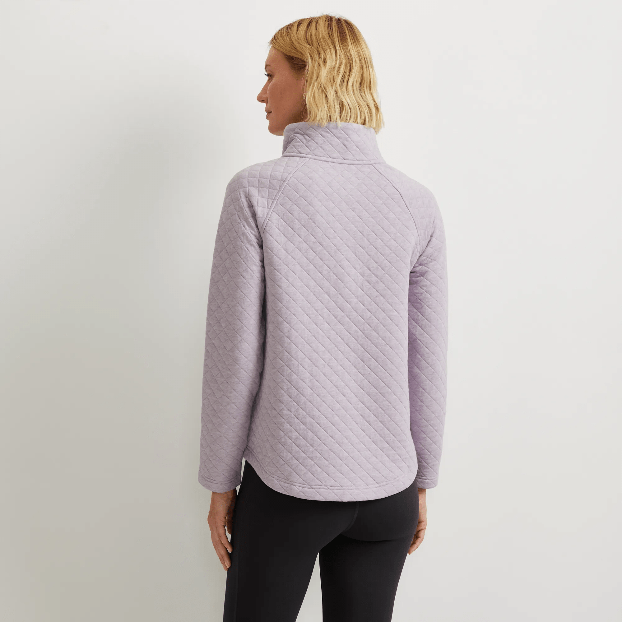 Women's Quilted Button-Up Mockneck - Image 2