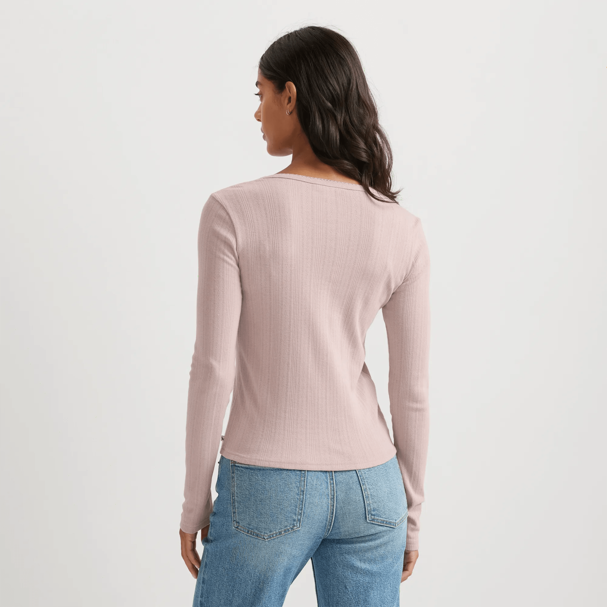 Women's Perfect Pointelle Long-Sleeve Shirt - Image 2