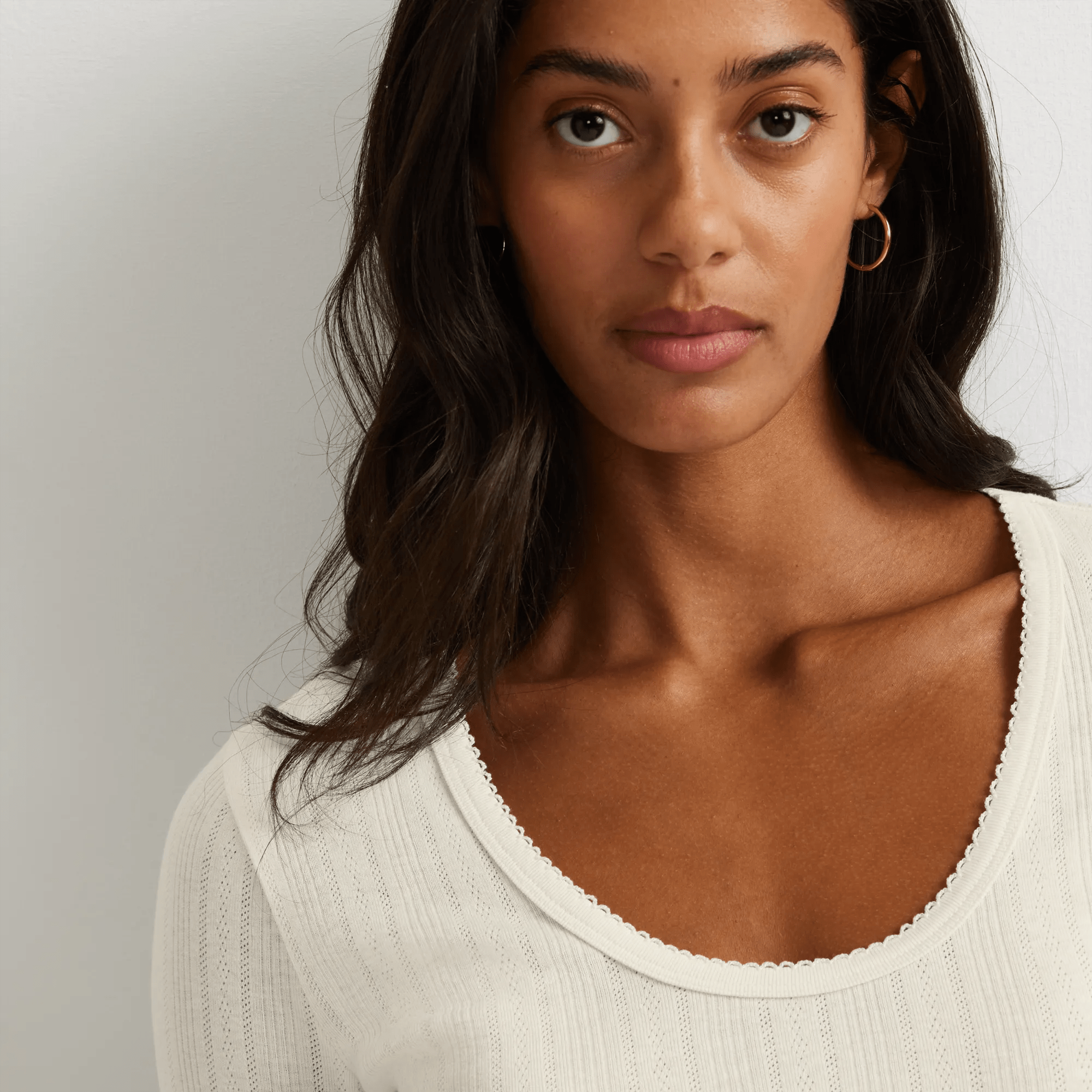 Women's Perfect Pointelle Long-Sleeve Shirt - Image 3