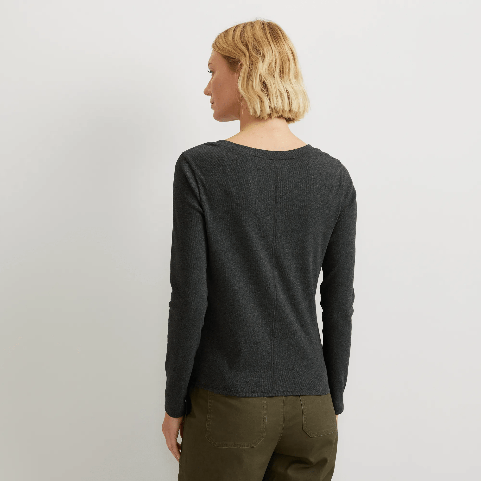 Women's Softline Ribbed Henley - Image 2