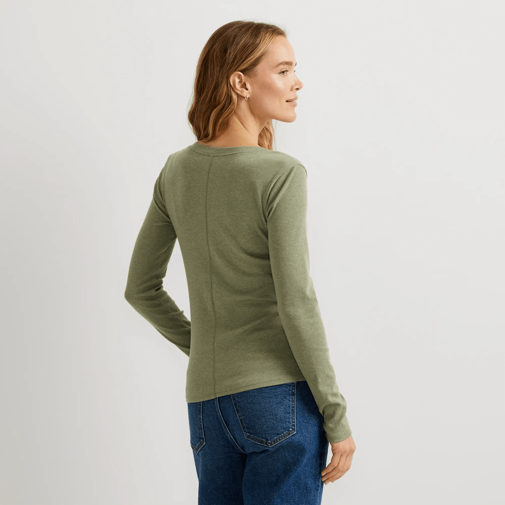 Women's Softline Ribbed Henley - Image 2