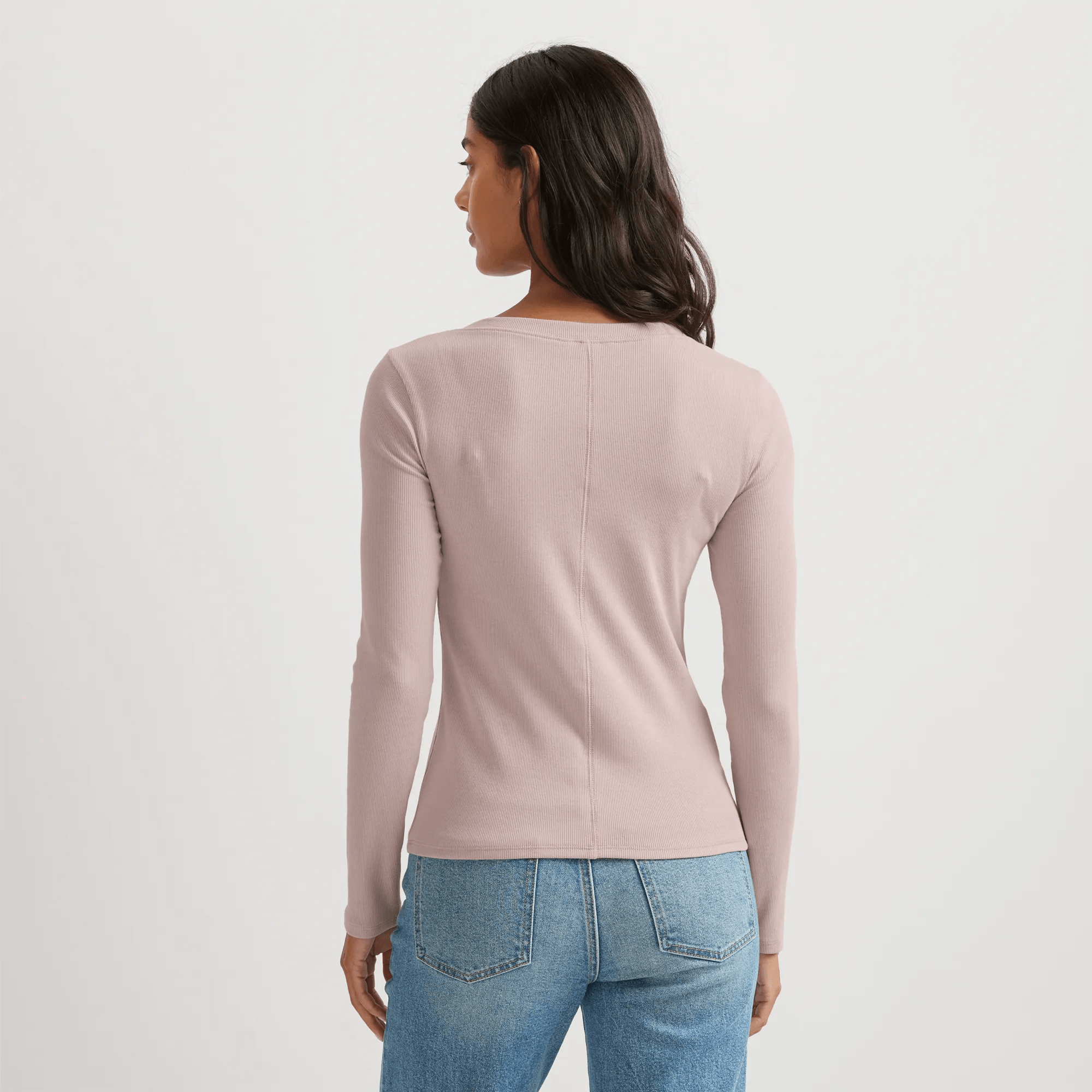 Women's Softline Ribbed Henley - Image 2