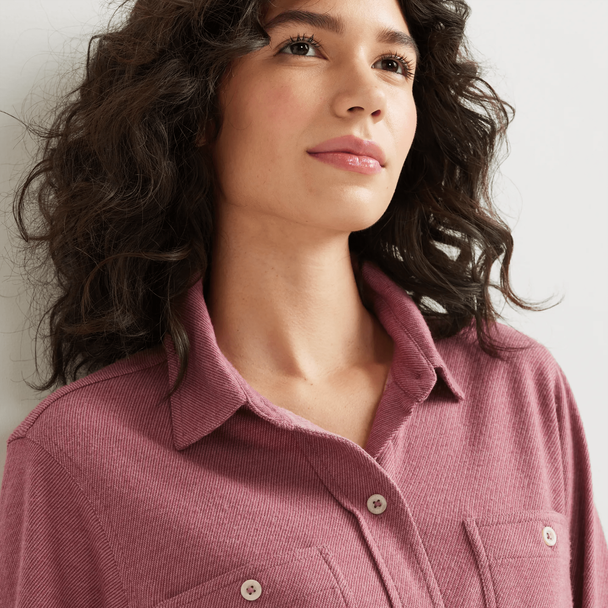 Women's Soft Knit Button-Down Shirt - Image 3