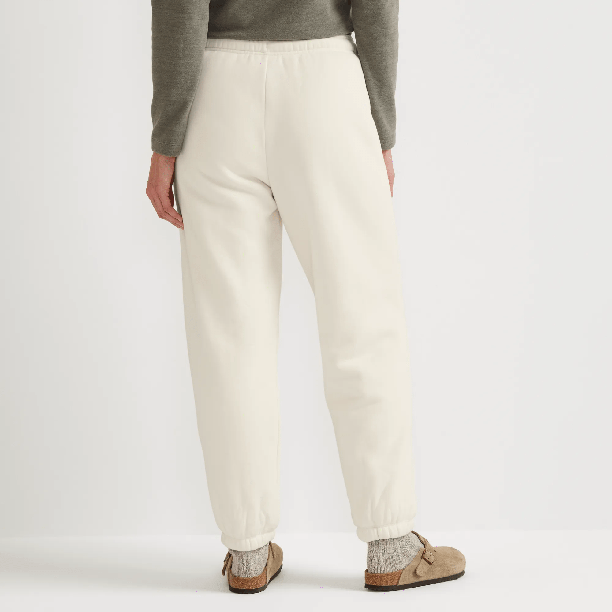 Women's Vintage Soft Faux Shearling-Lined Jogger Sweatpants - Image 2