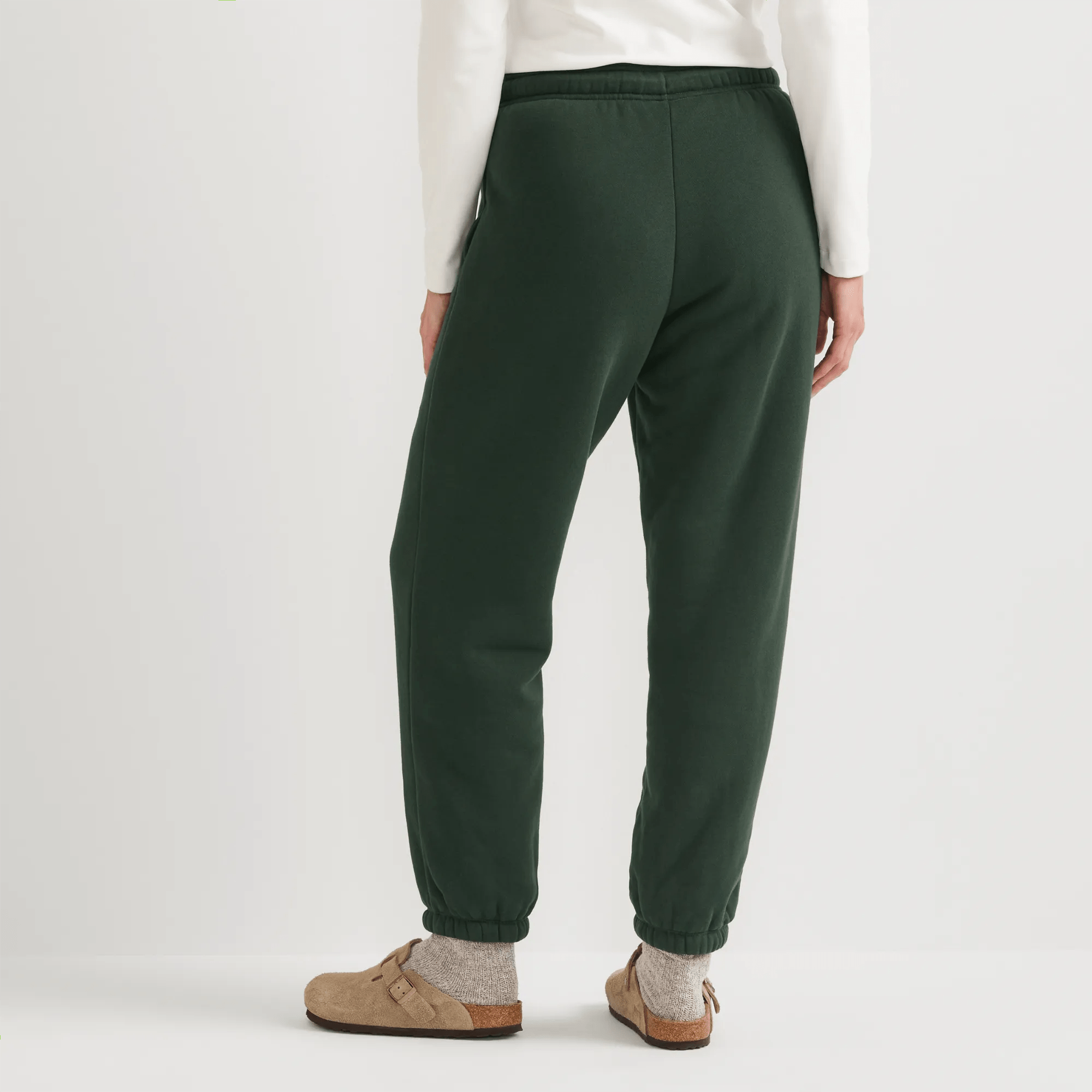 Women's Vintage Soft Faux Shearling-Lined Jogger Sweatpants - Image 2