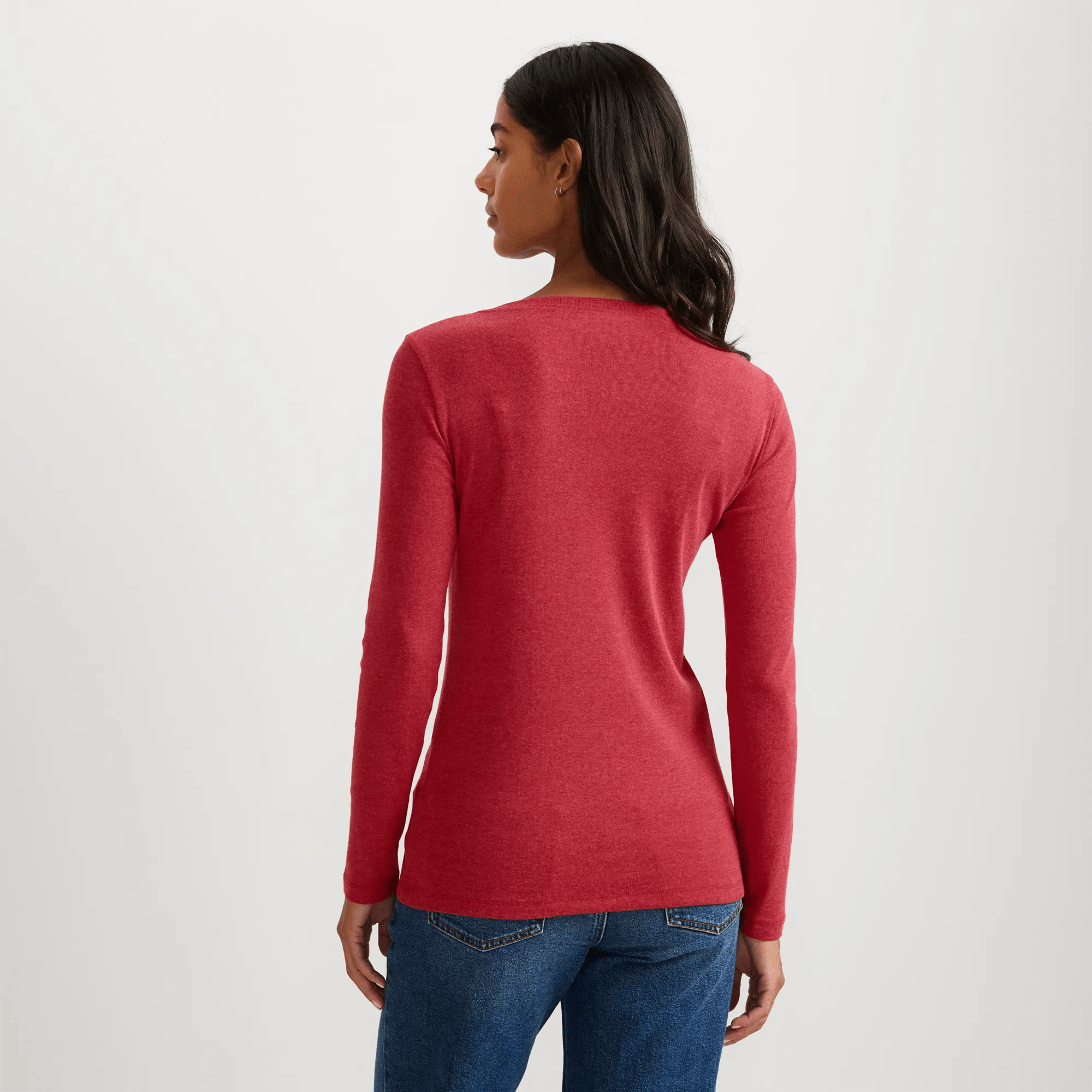 Women's Favorite Long-Sleeve V-Neck T-Shirt - Image 2