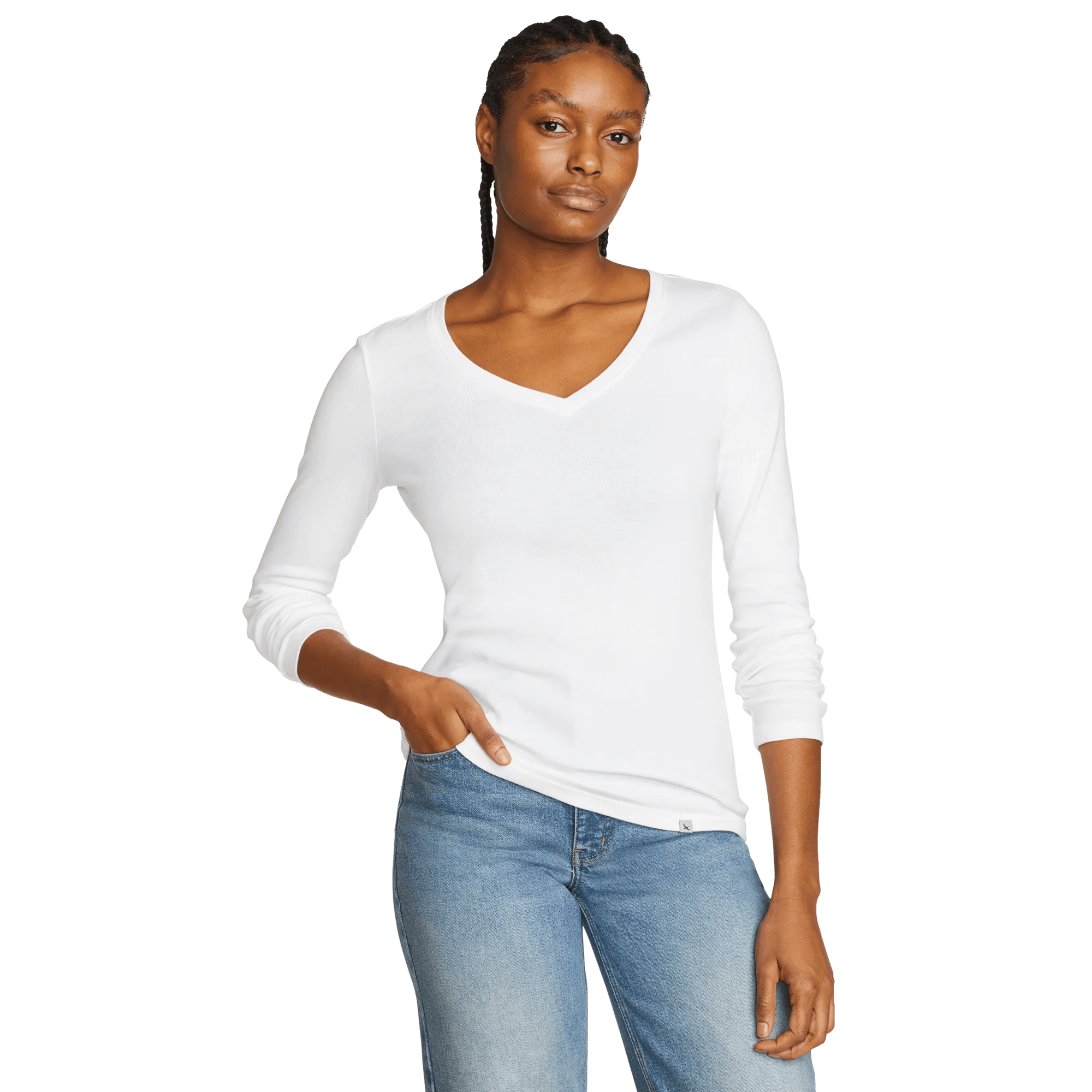 Women's Favorite Long-Sleeve V-Neck T-Shirt - Image 3