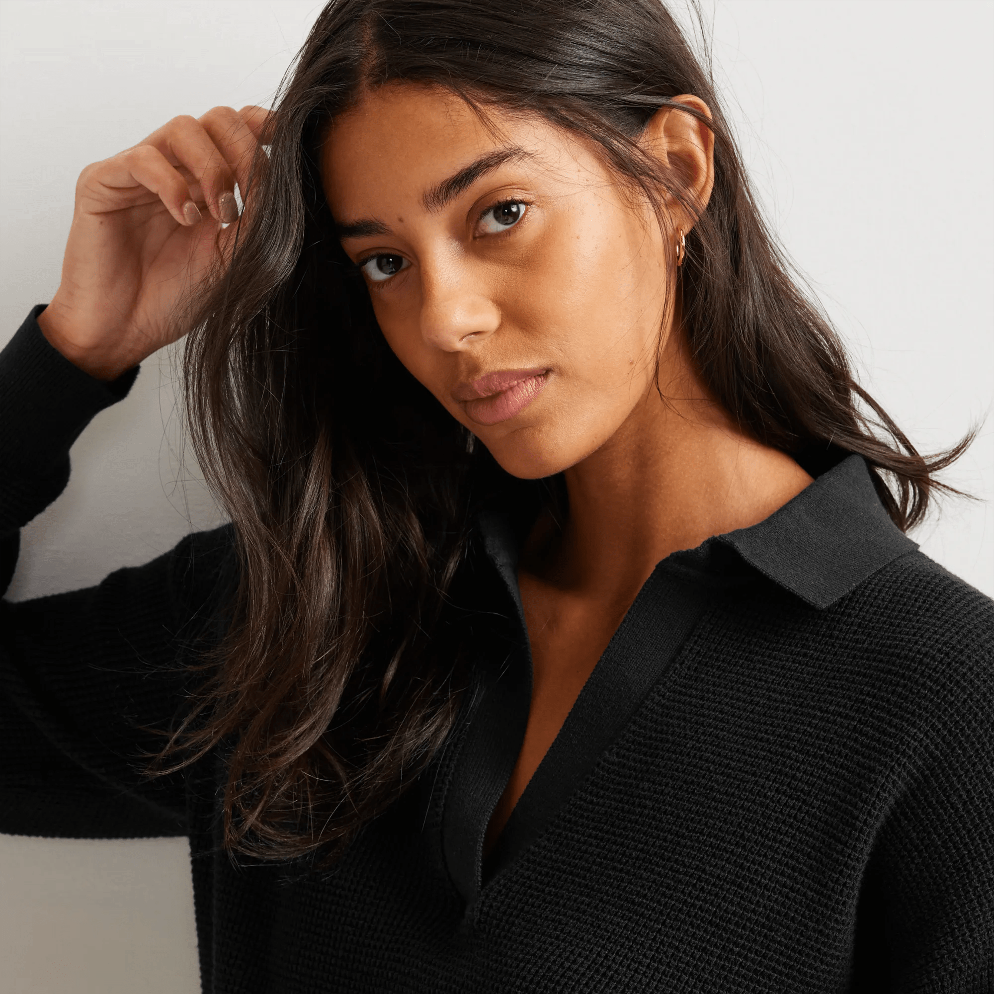 Women's Signature Johnny Collar Sweater - Image 3