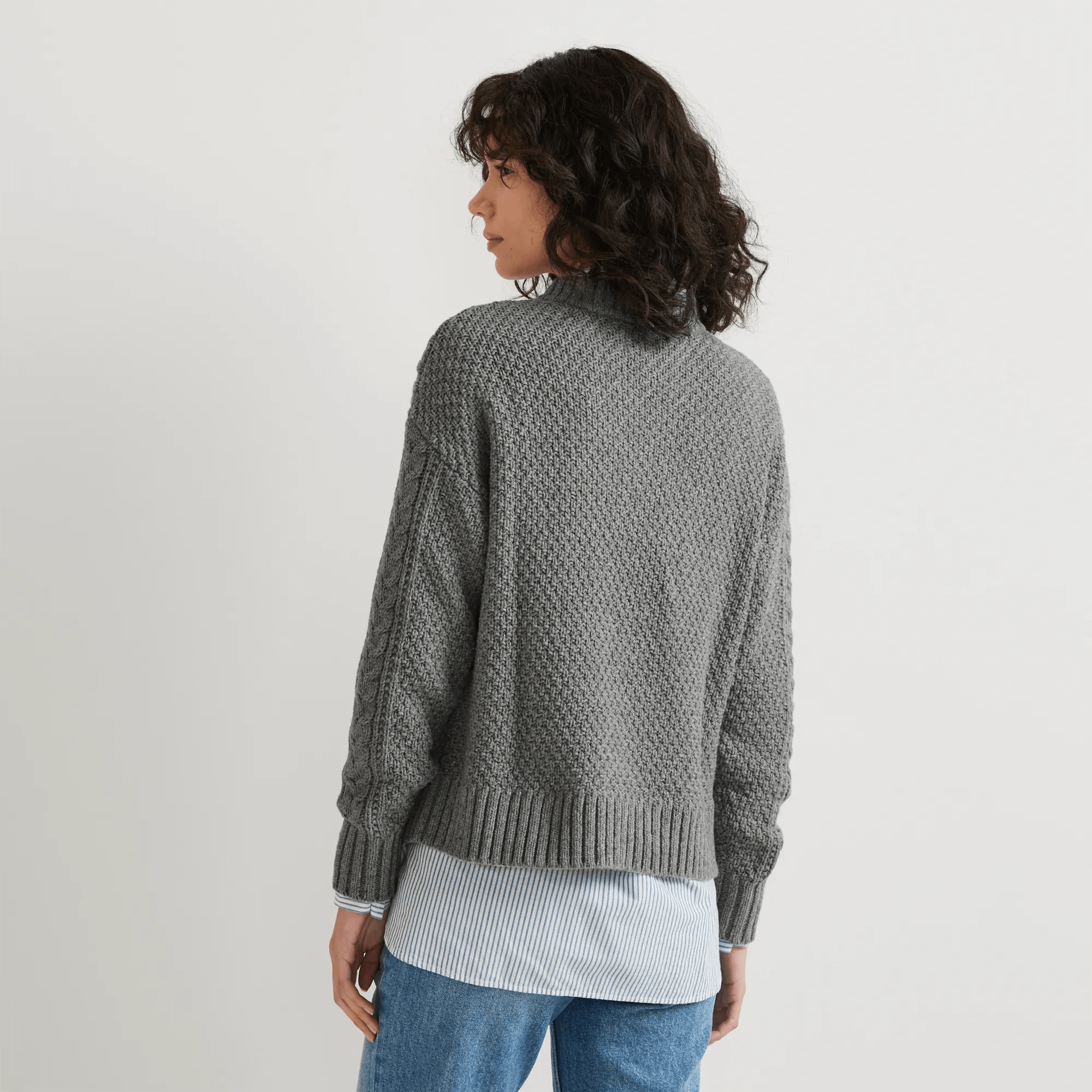 Women's Premium Heritage Cable Crew Sweater - Image 2