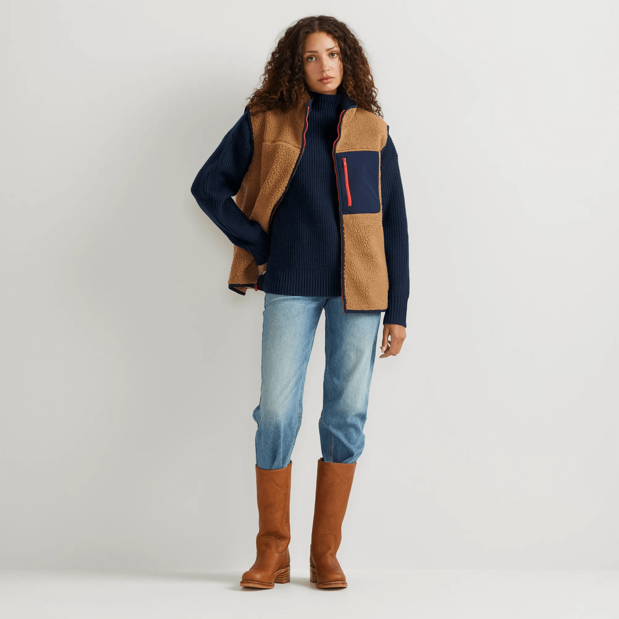 Women's Alpine Route Scrunch Neck Sweater - Image 3
