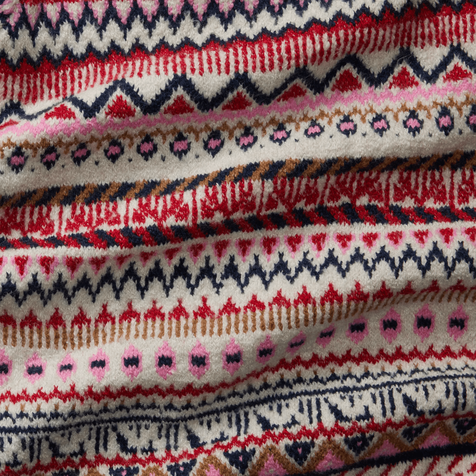 Women's Warm Tidings Mock Neck Sweater - Fair Isle Pattern - Image 4