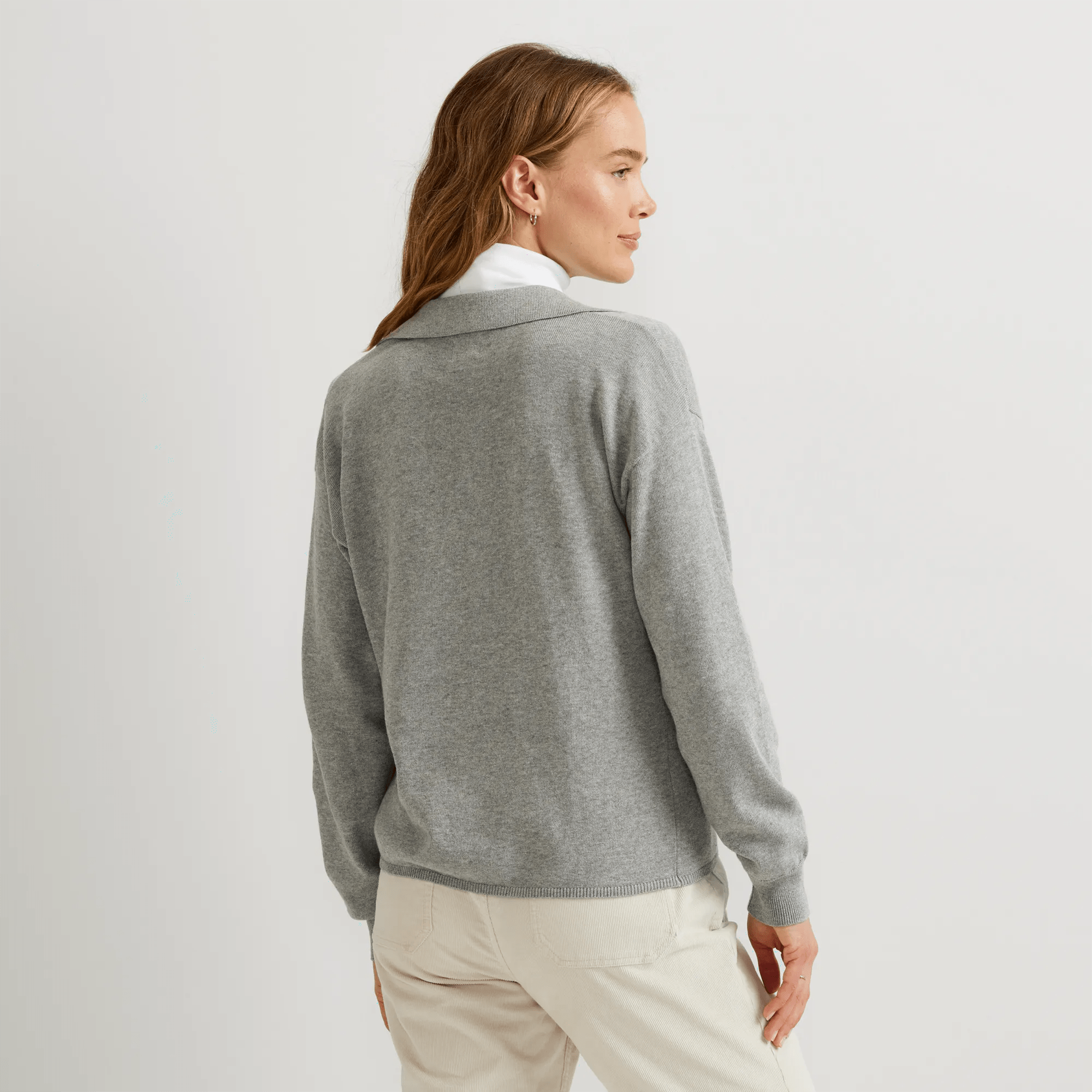 Women's Everyday Johnny Collar Sweater - Image 2