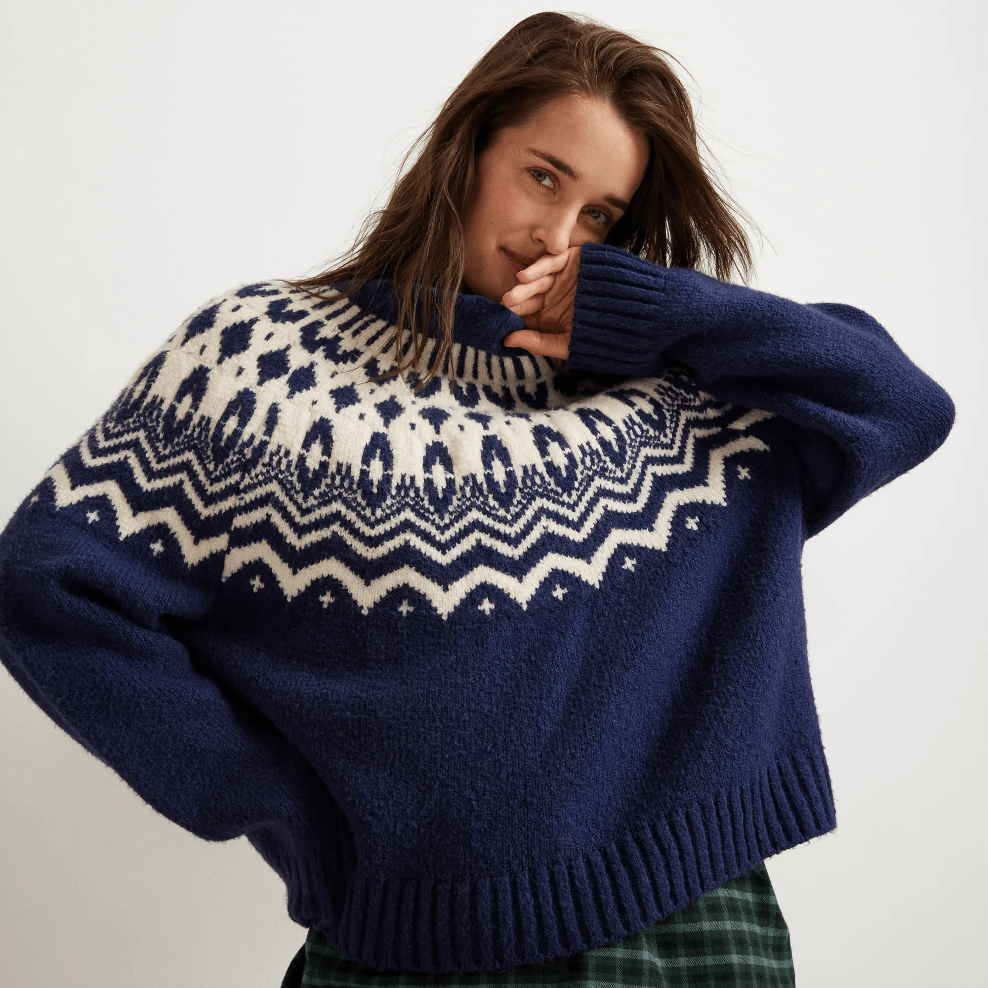 Women's Warm Tidings Mock Neck Sweater - Image 3