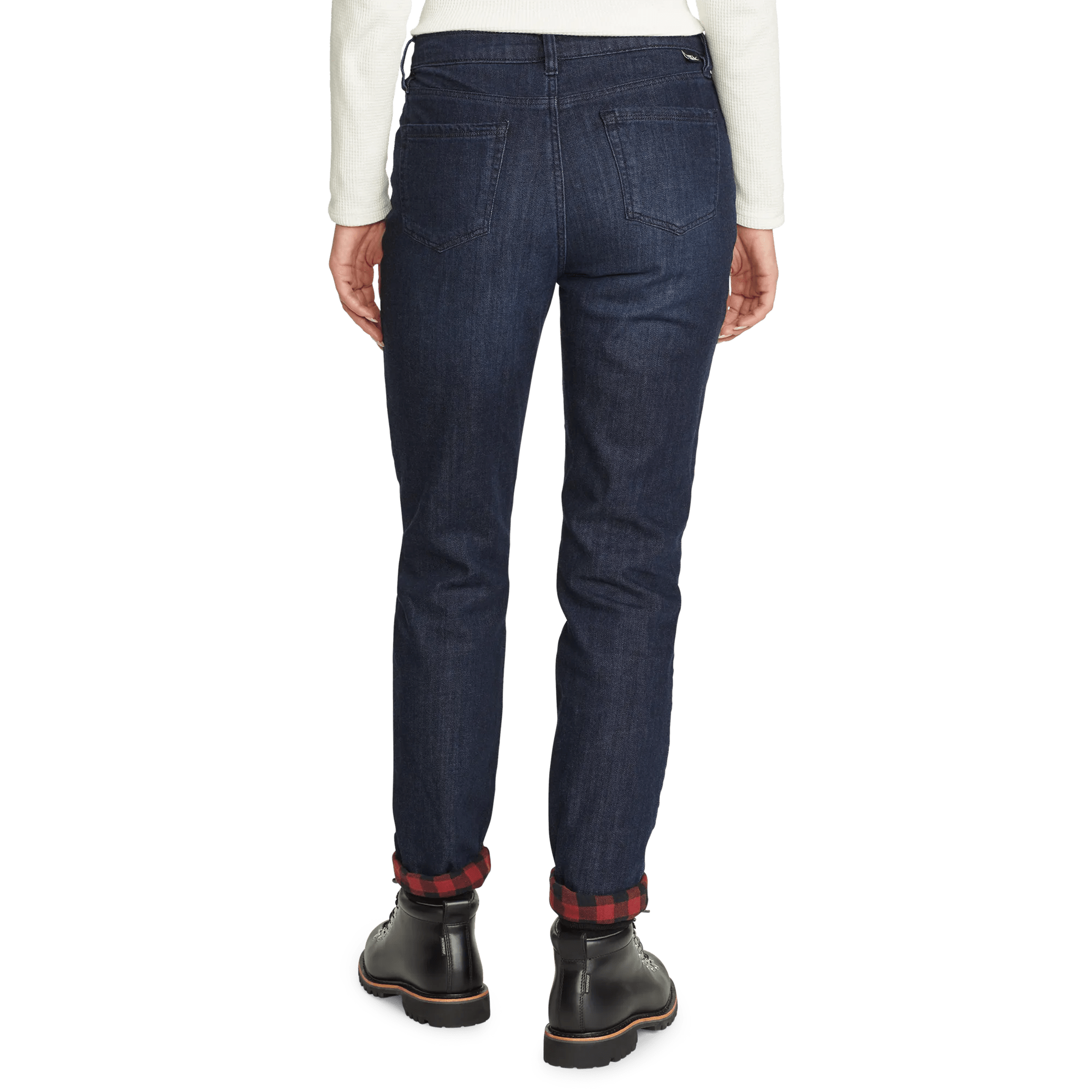 Women's Boyfriend Flannel-Lined Jeans - Image 2