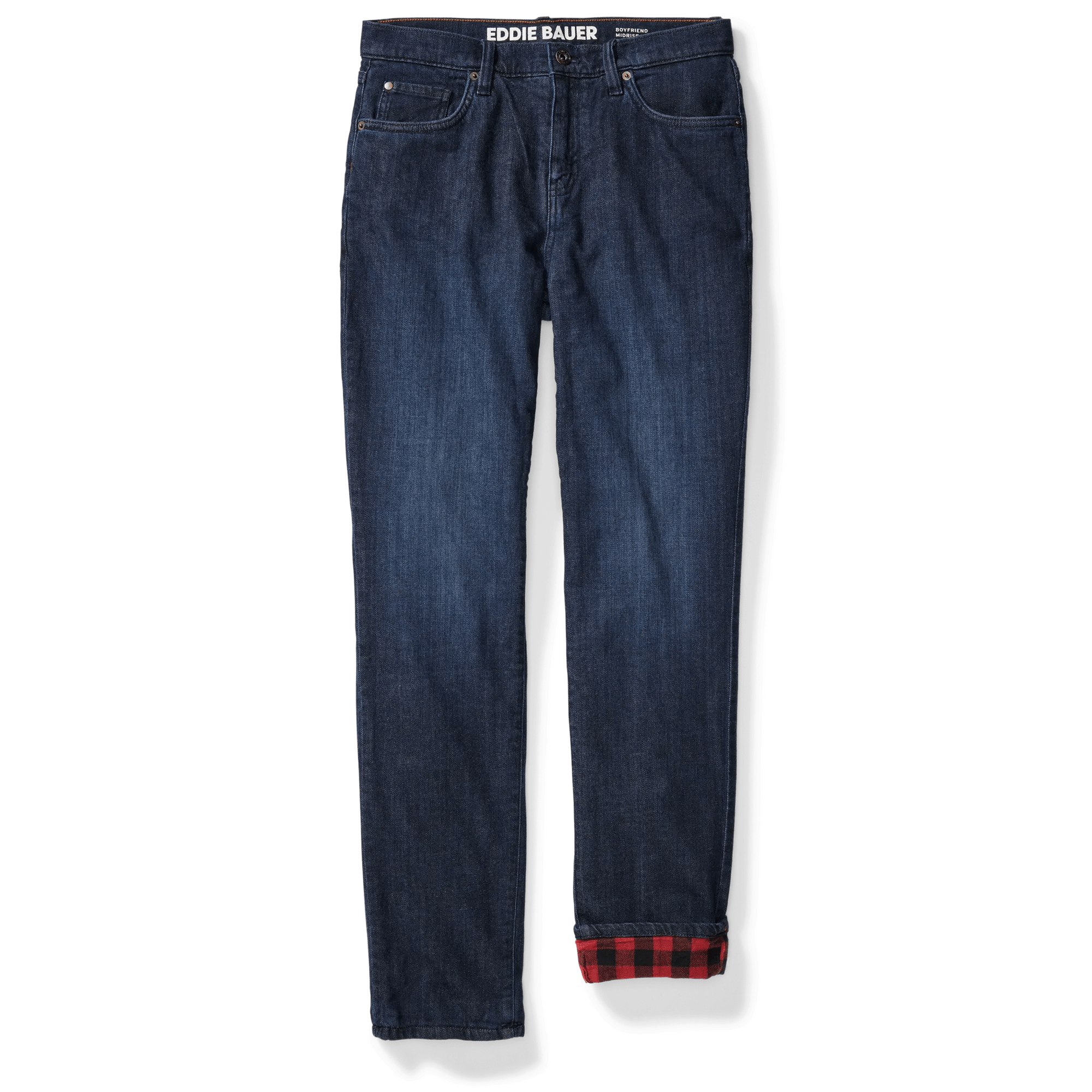 Women's Boyfriend Flannel-Lined Jeans - Image 4