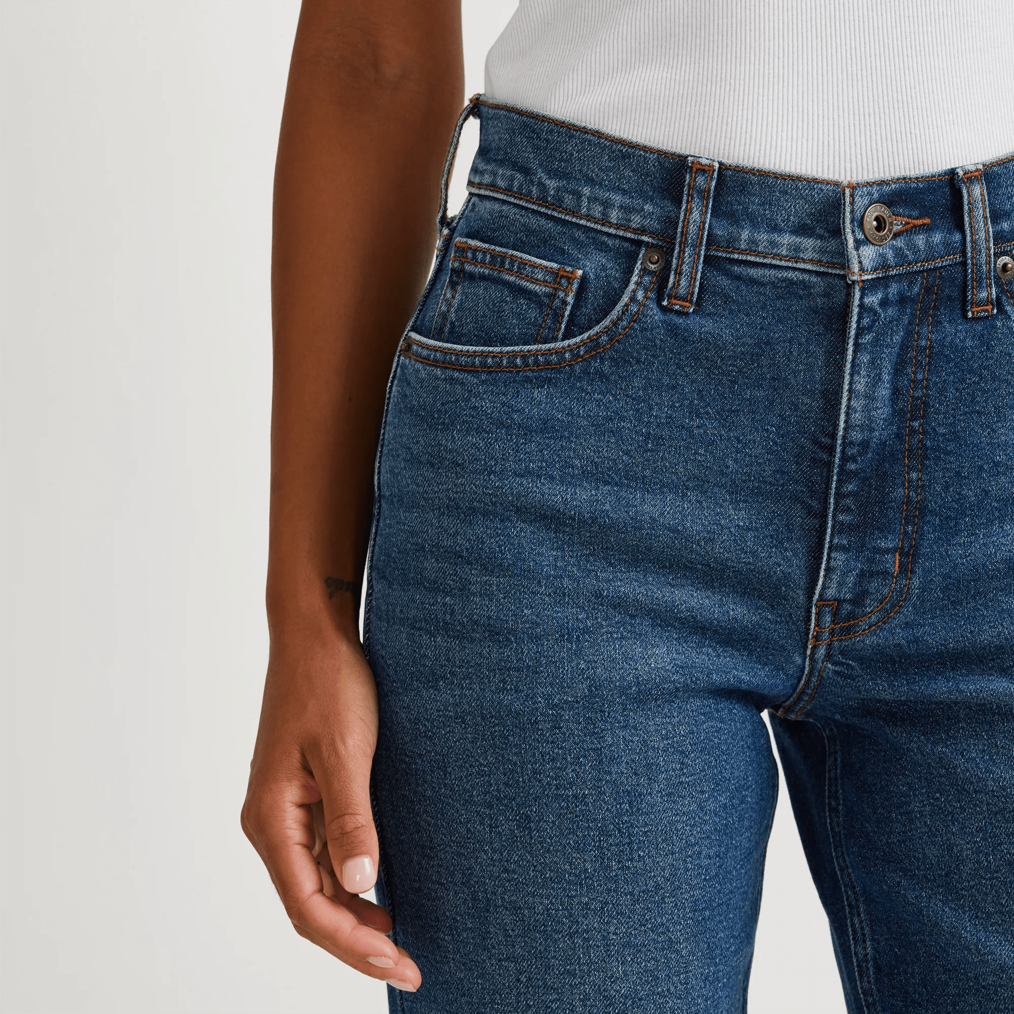 Women's Authentic High-Rise Straight Leg Jeans - Image 3