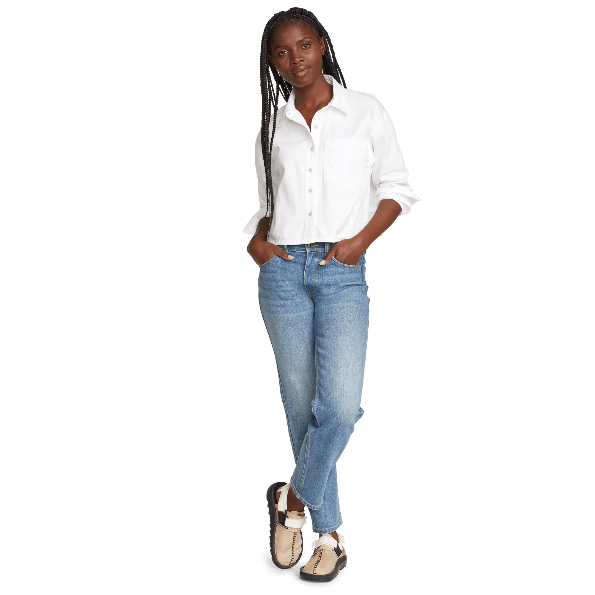 Women's Authentic High-Rise Straight Leg Jeans - Image 5
