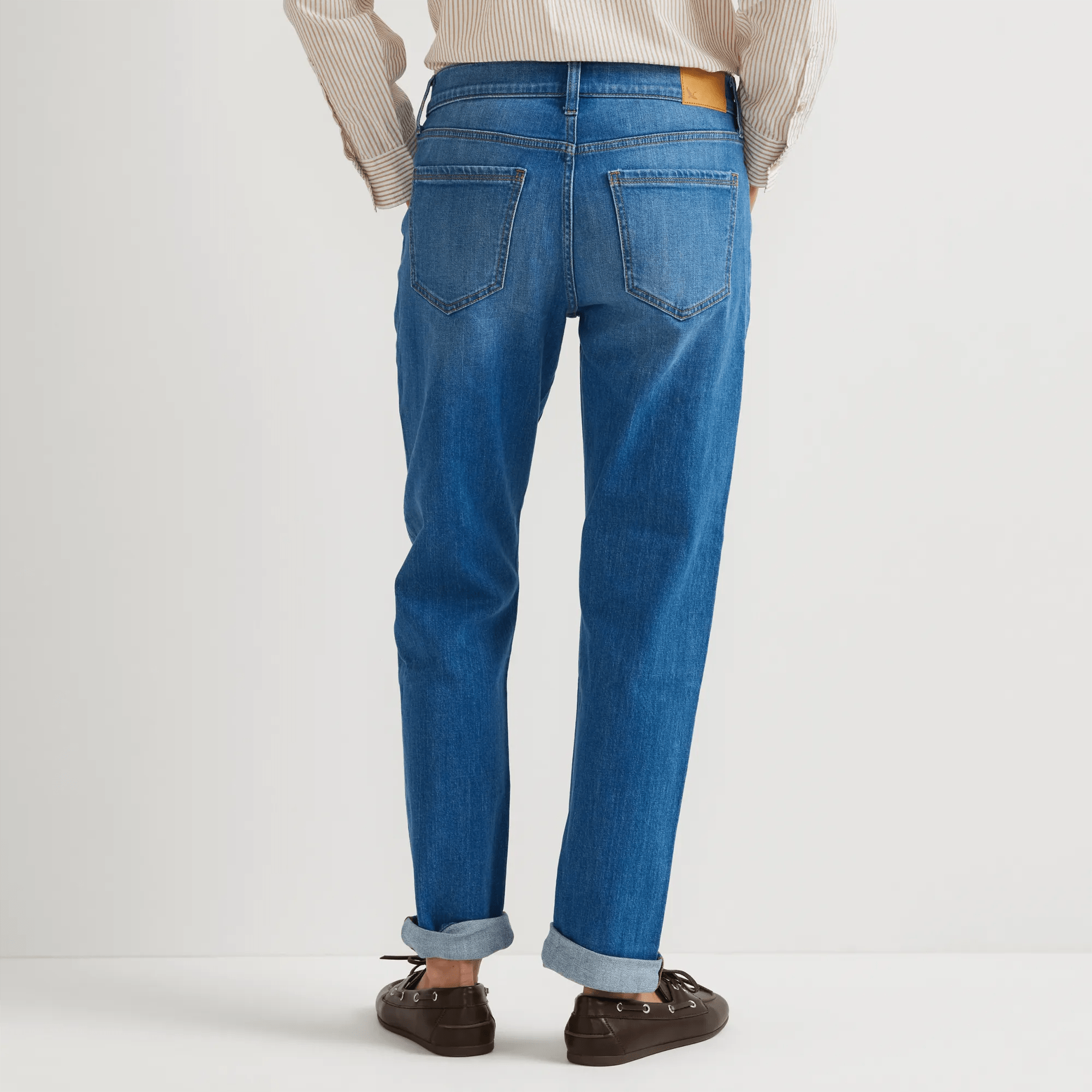 Women's Boyfriend Mid-Rise Slim Fit Jeans - Image 2