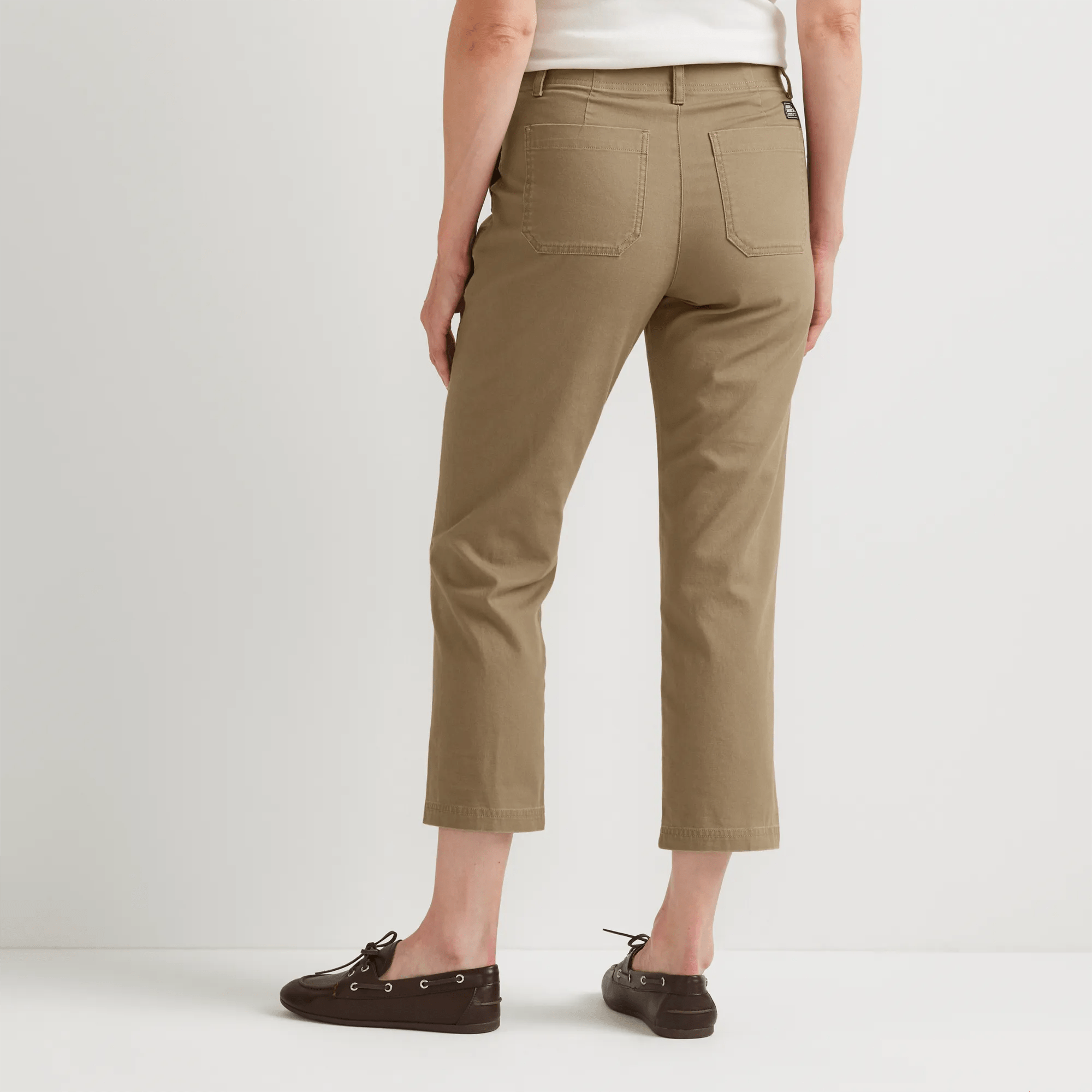 Women's Utility Stretch Canvas Kick Cropped Pants - Image 2