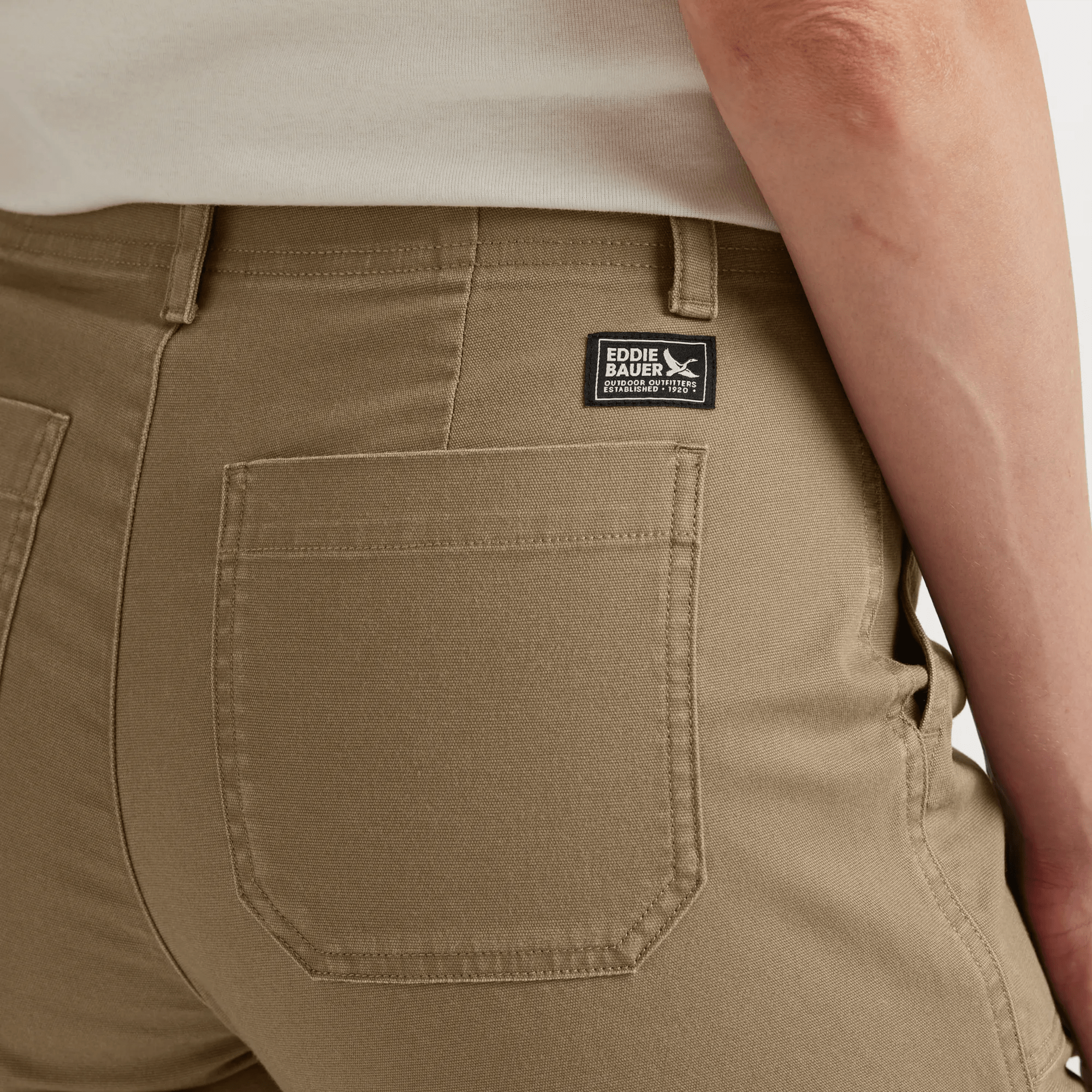 Women's Utility Stretch Canvas Kick Cropped Pants - Image 3