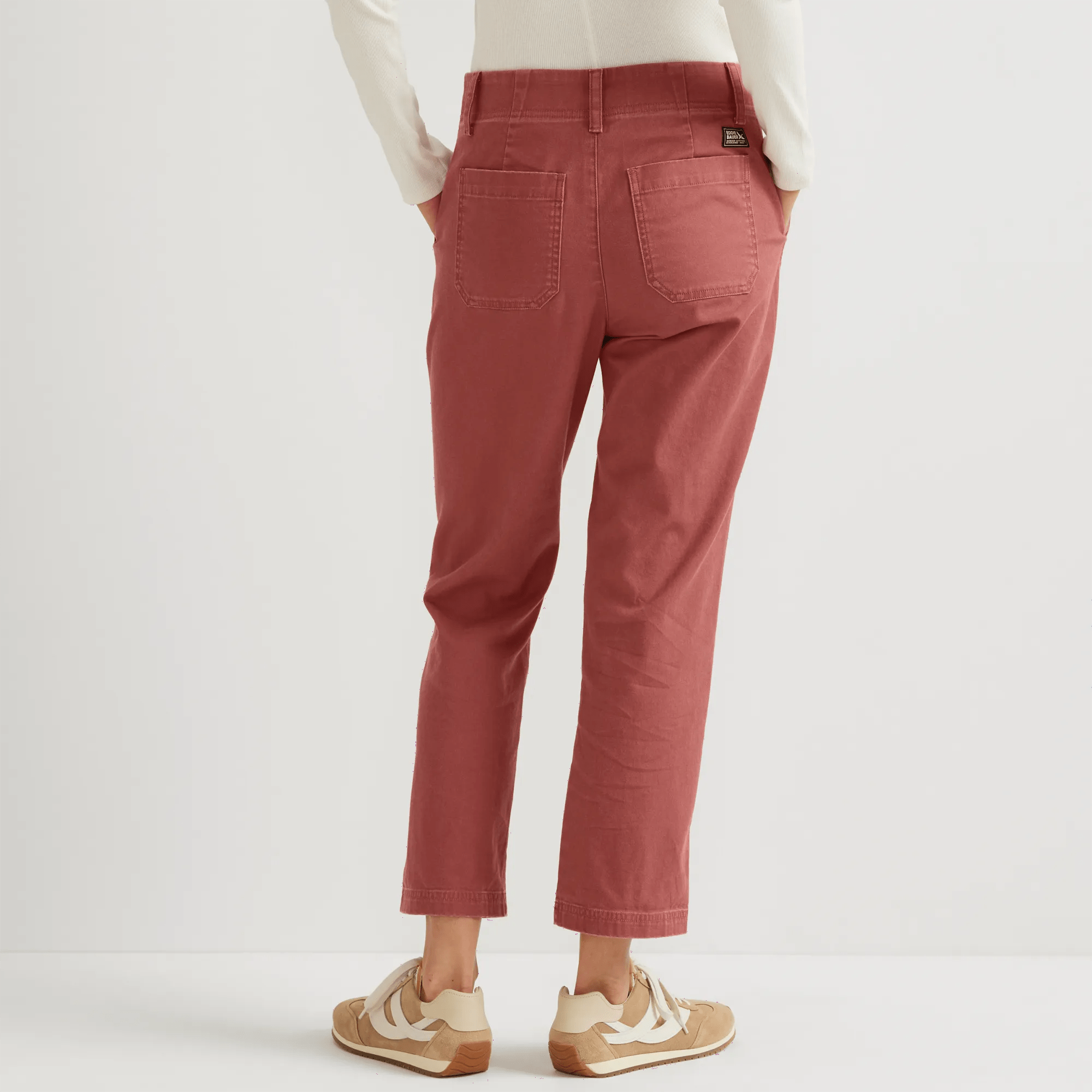 Women's Utility Stretch Canvas Kick Cropped Pants - Image 2