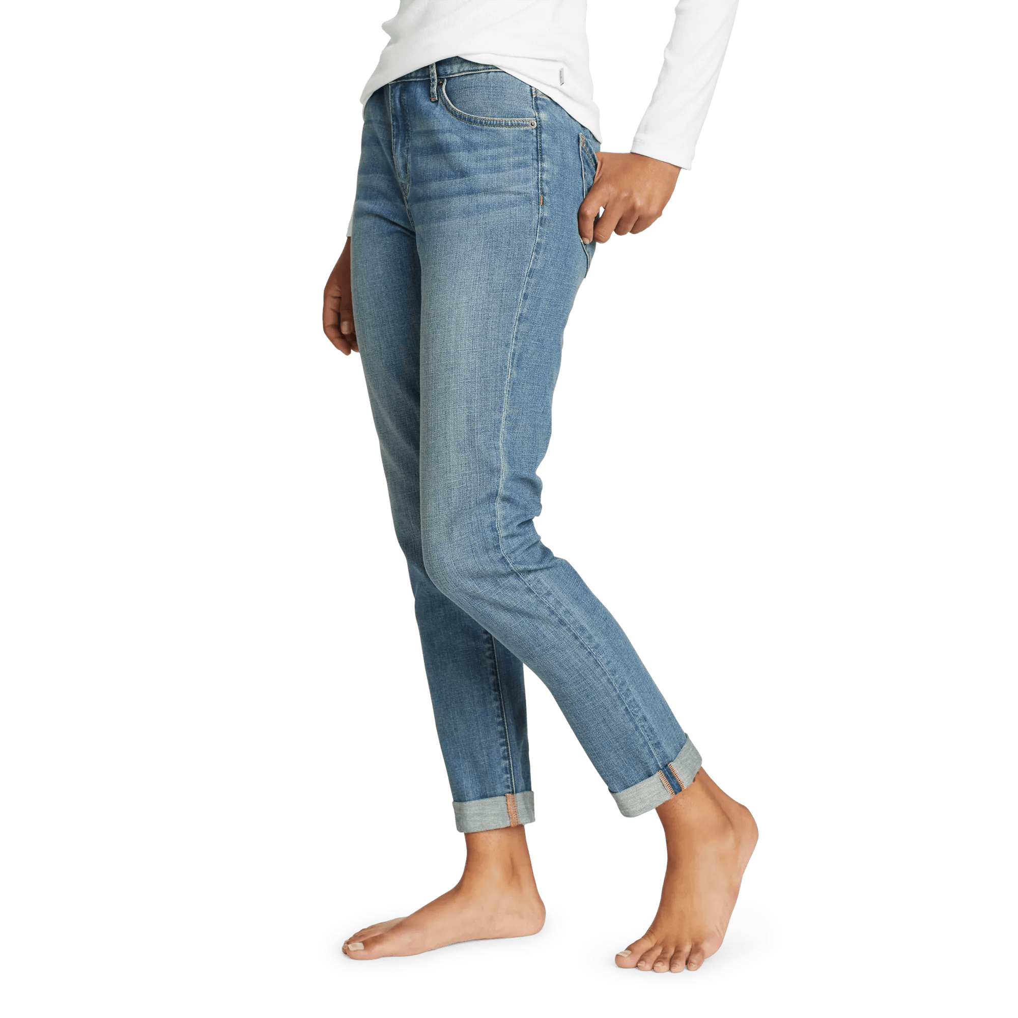 Women's Boyfriend Mid-Rise Jeans - Slim Fit - Image 3