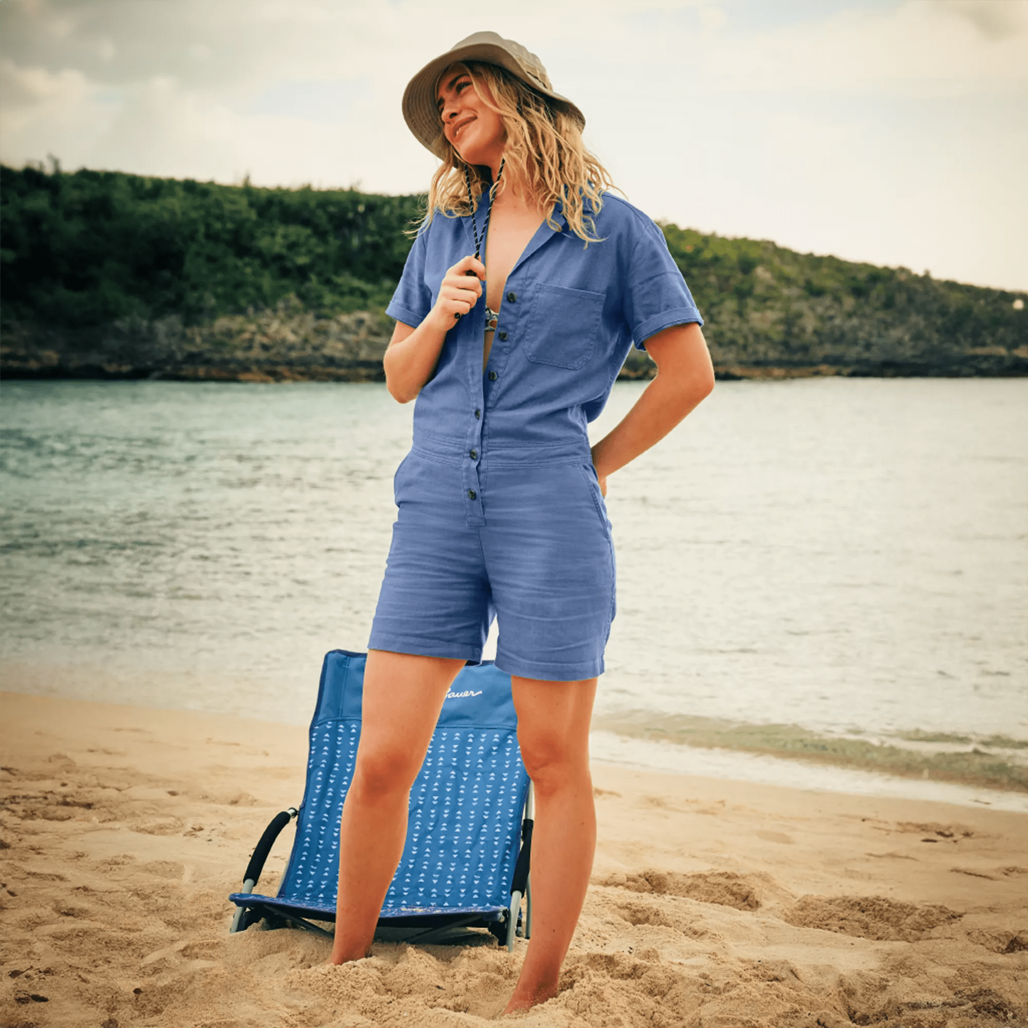 Women's EB Hemplify Utility Romper - Image 4