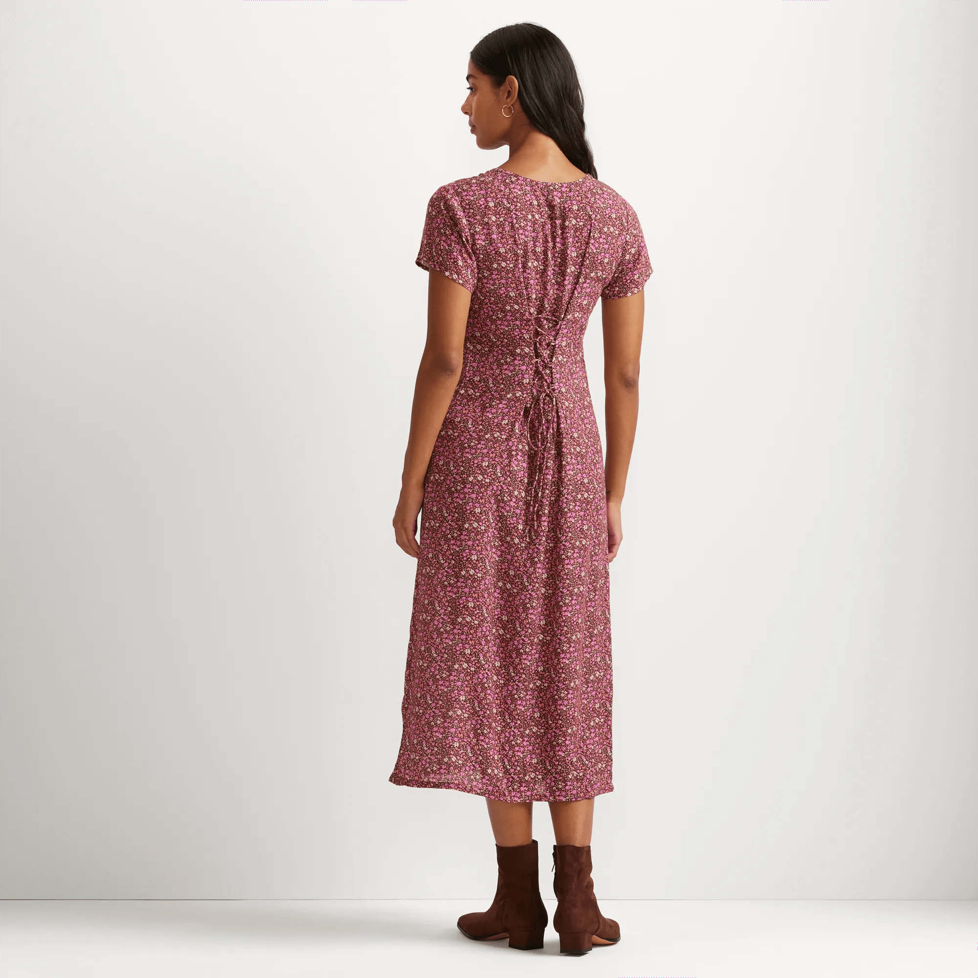 Women's Button Front Midi Dress - Image 2