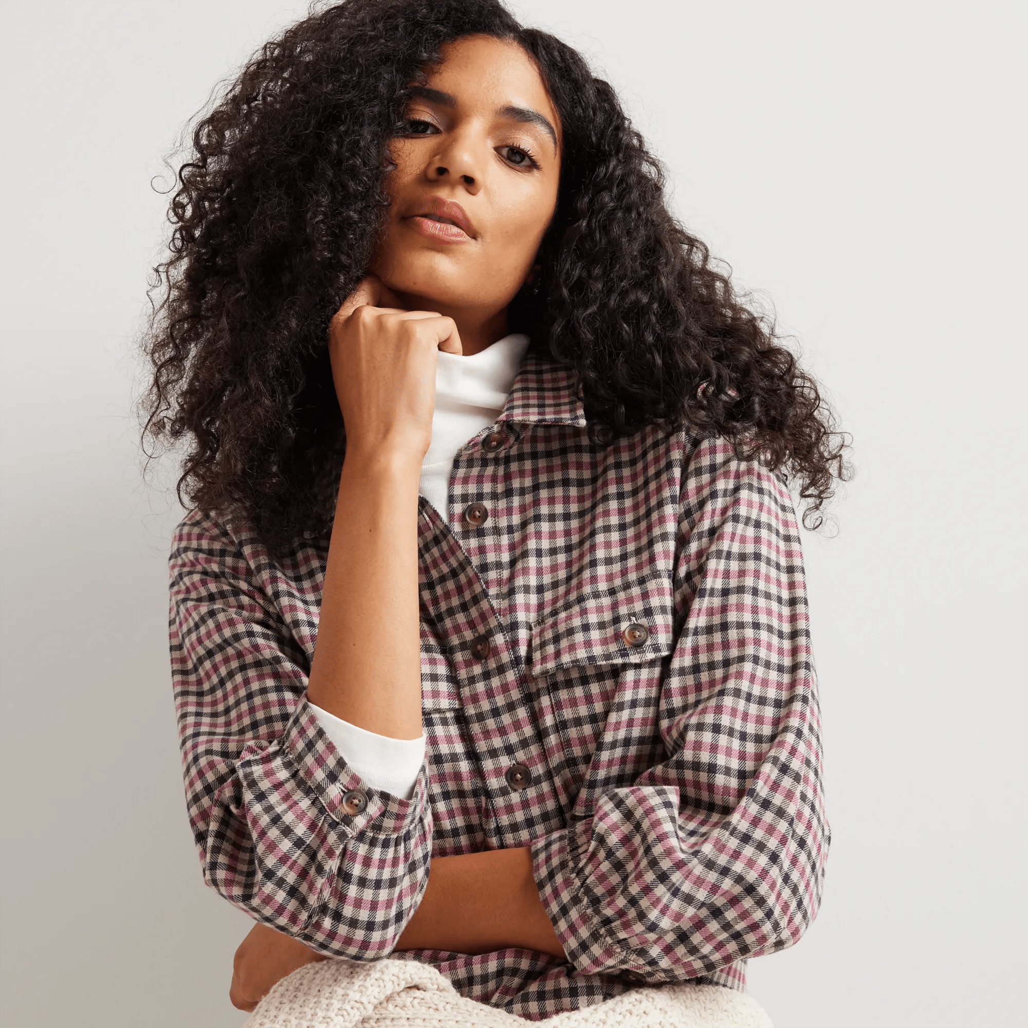 Women's Field Flex Flannel Shirt Dress - Image 3