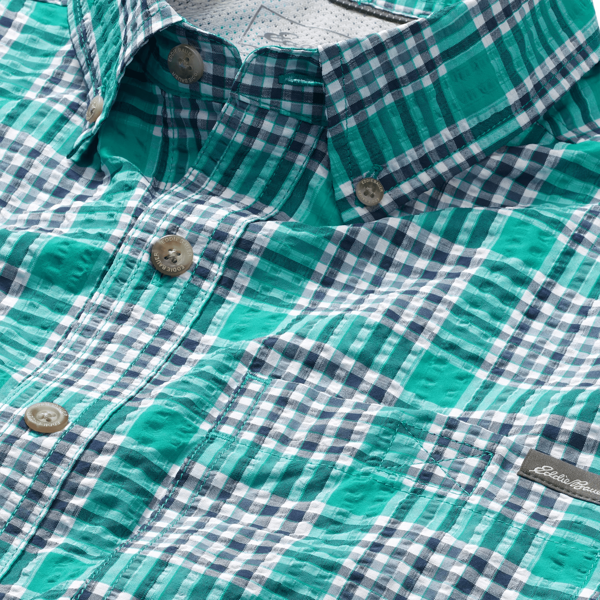 Men's Pack It Seersucker Long-Sleeve Shirt - Image 3