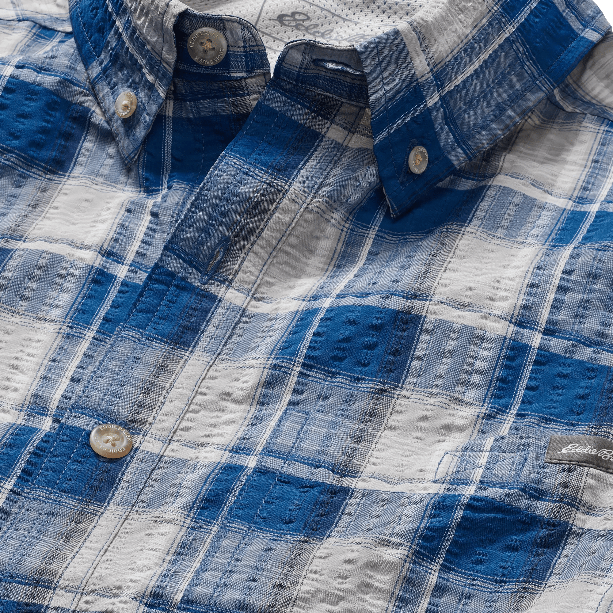 Men's Pack It Seersucker Short-Sleeve Shirt - Image 3
