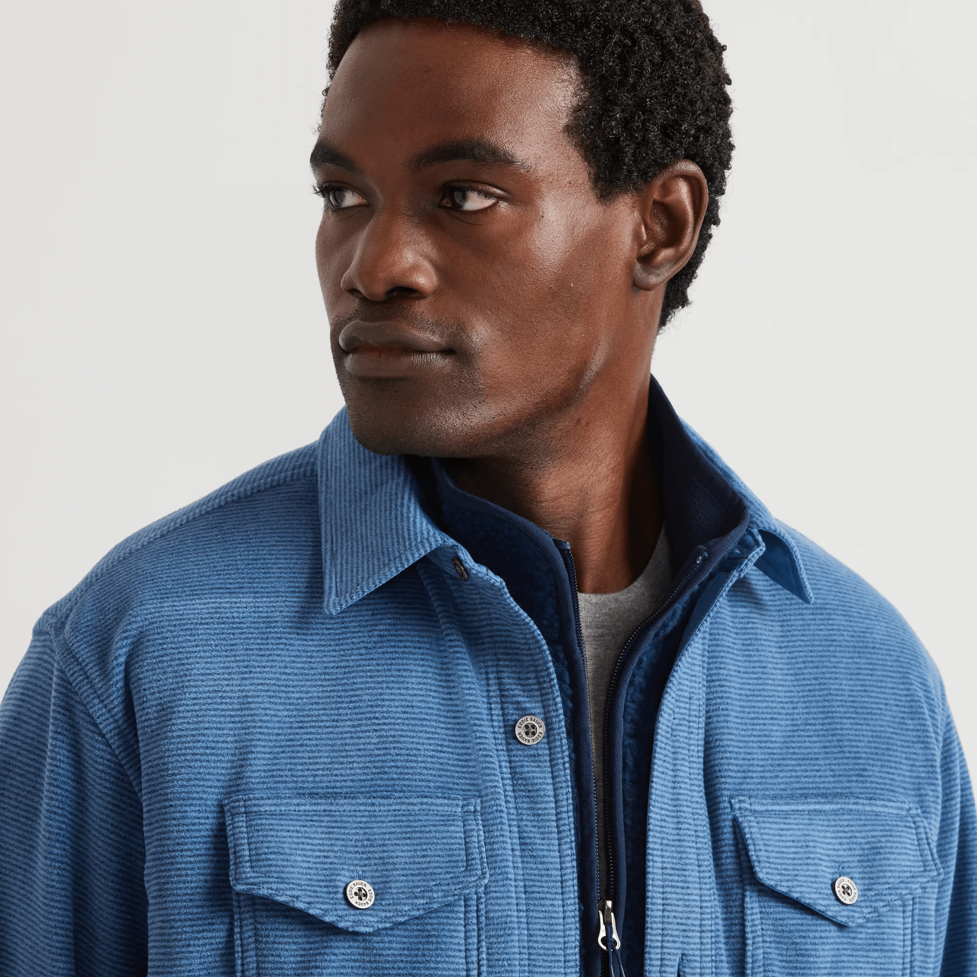 Men's Chutes Microfleece Shirt - Stripe - Image 3