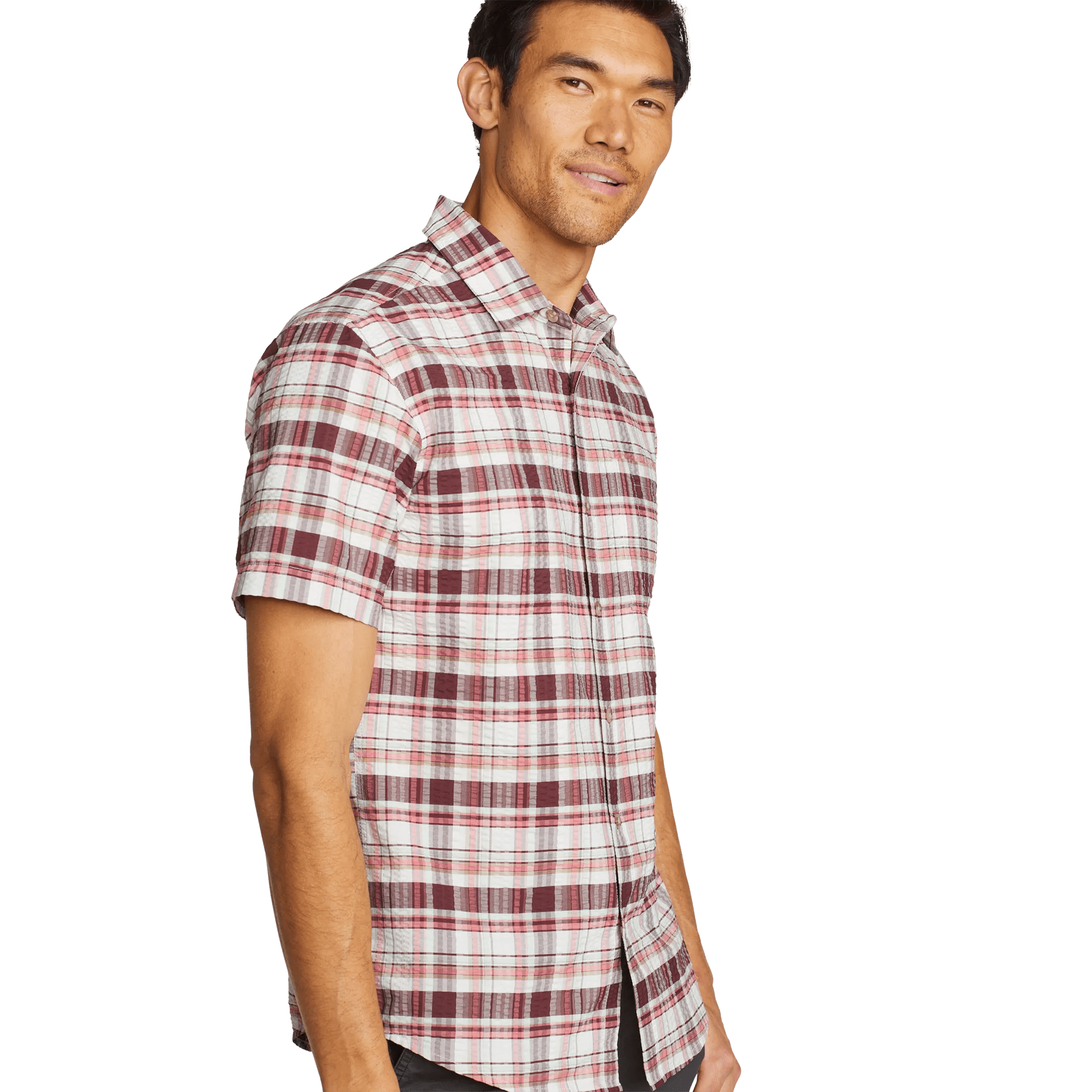 Men's Short-Sleeve Pack It 2.0 Seersucker Shirt - Image 3