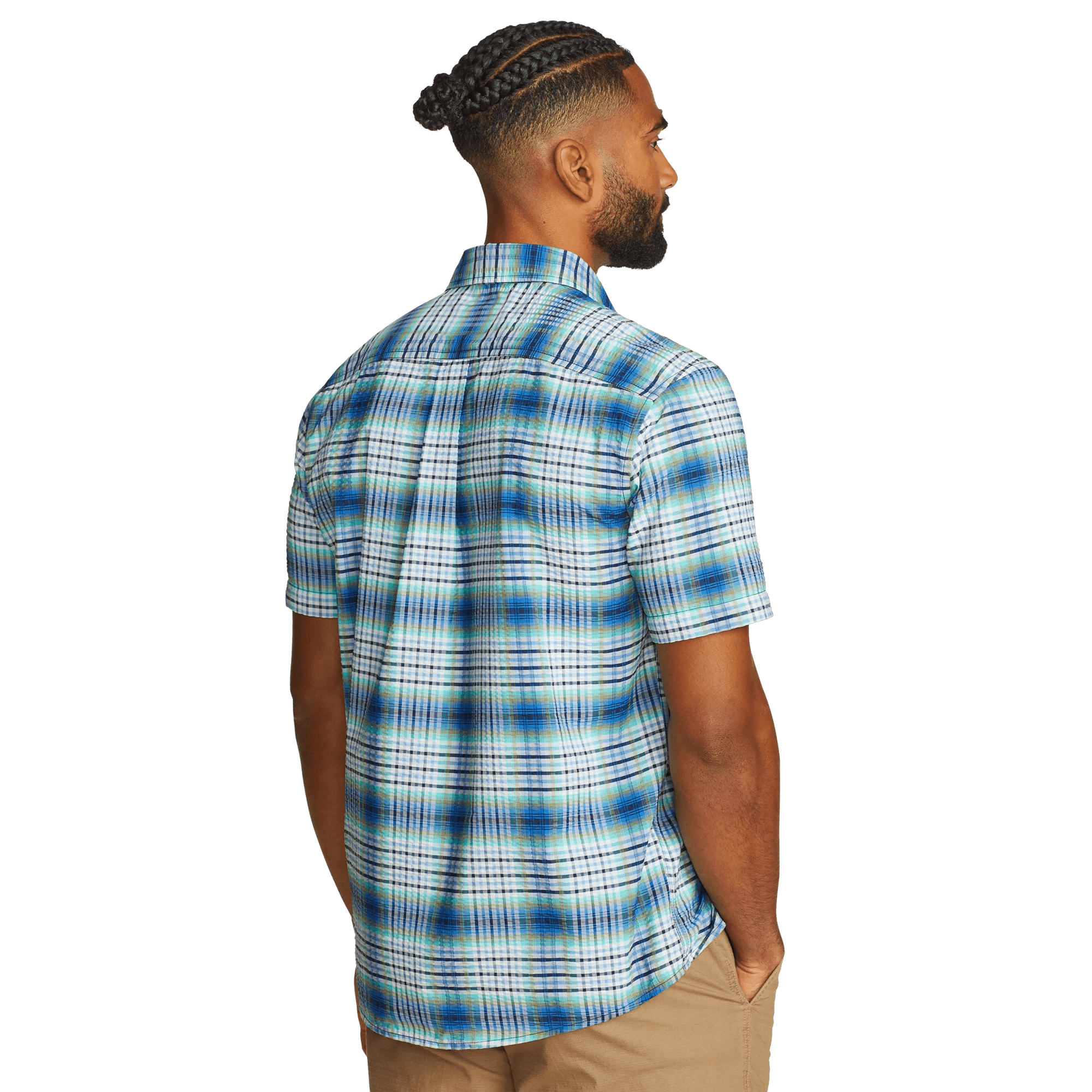 Men's Short-Sleeve Pack It 2.0 Seersucker Shirt - Image 2