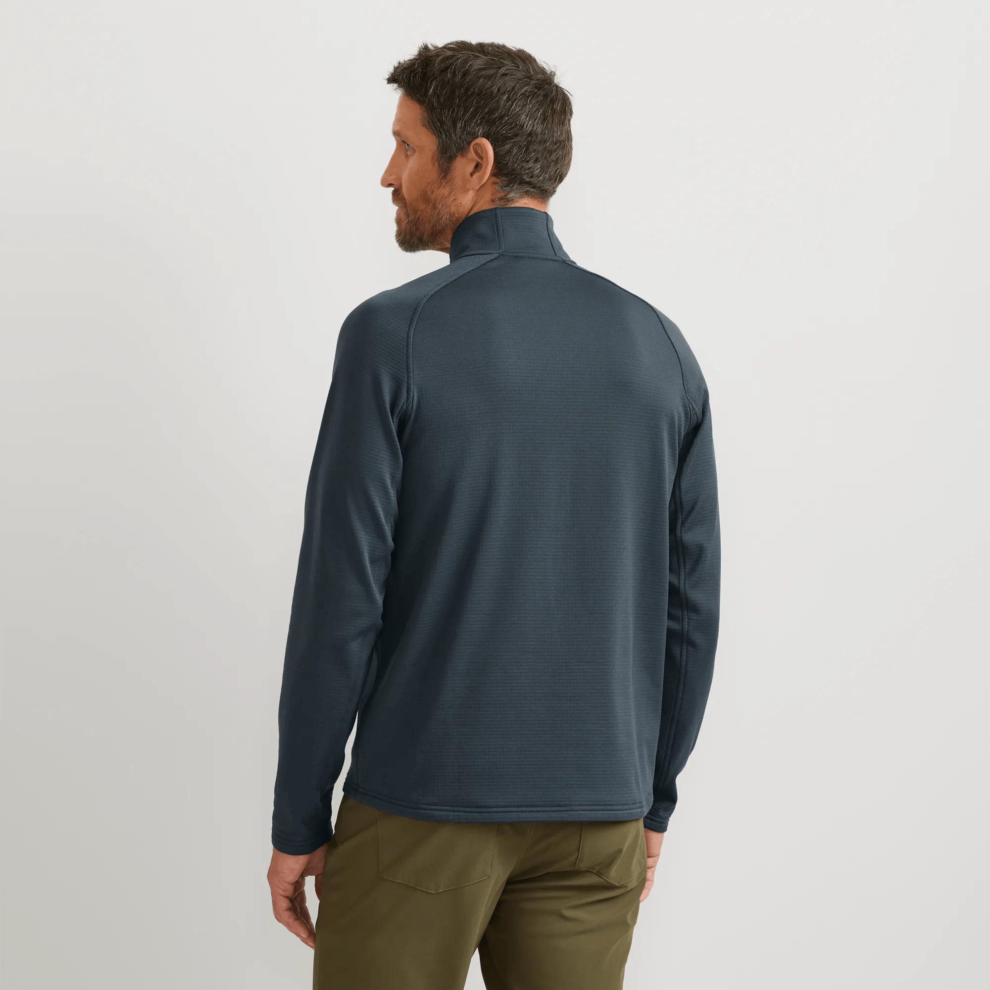 Men's High Route Grid Fleece-Lined 1/2-Zip Pullover - Image 2