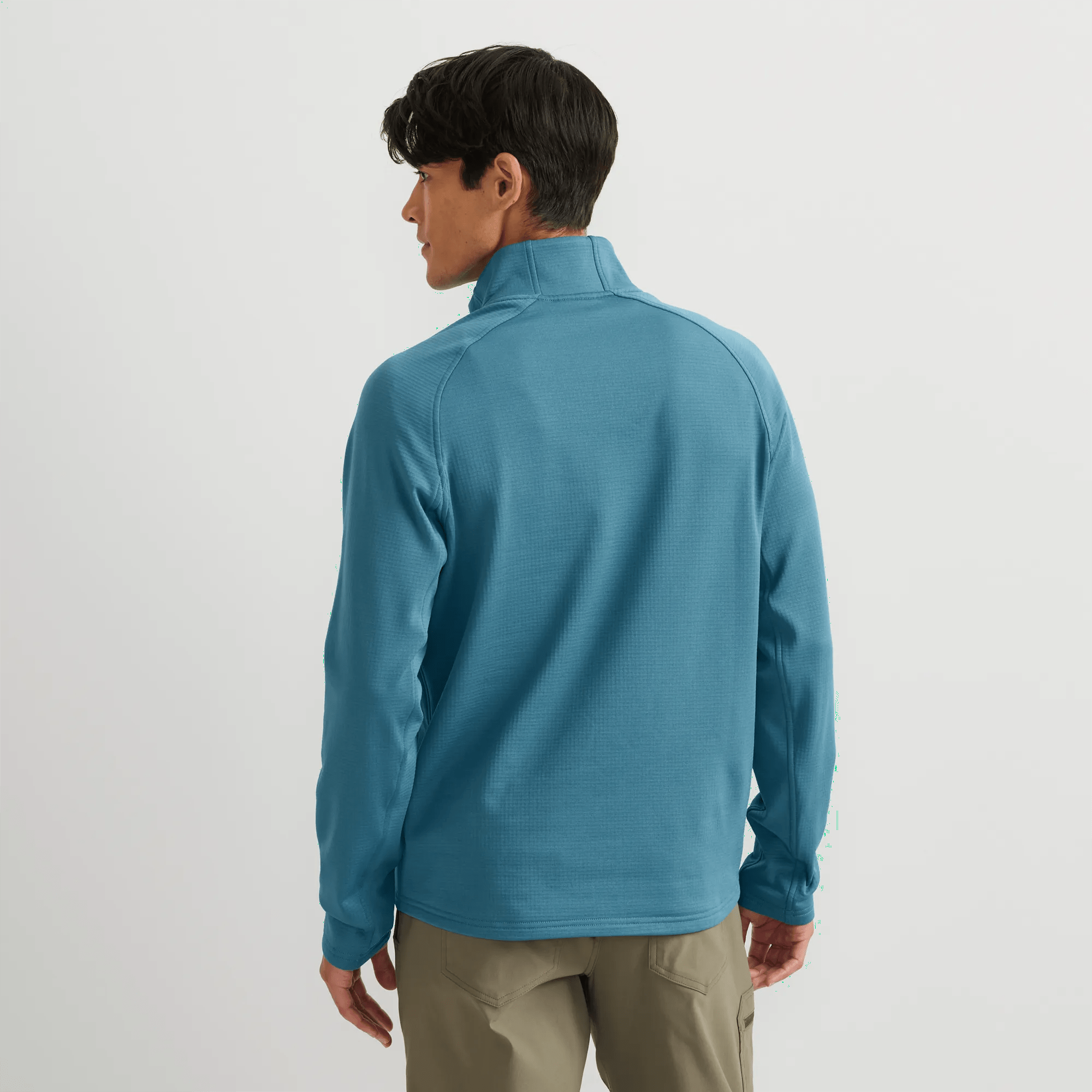 Men's High Route Grid Fleece-Lined 1/2-Zip Pullover - Image 2