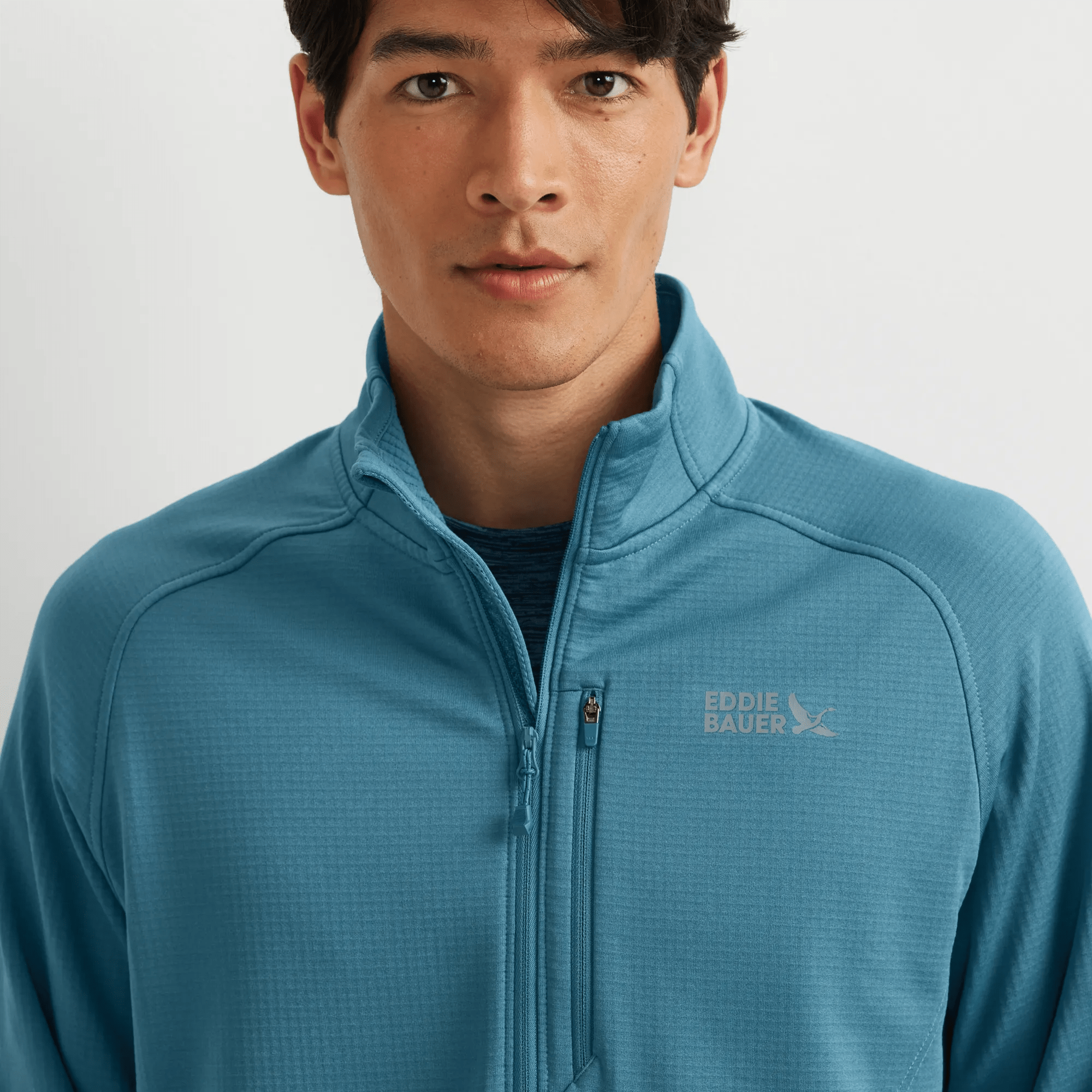 Men's High Route Grid Fleece-Lined 1/2-Zip Pullover - Image 3