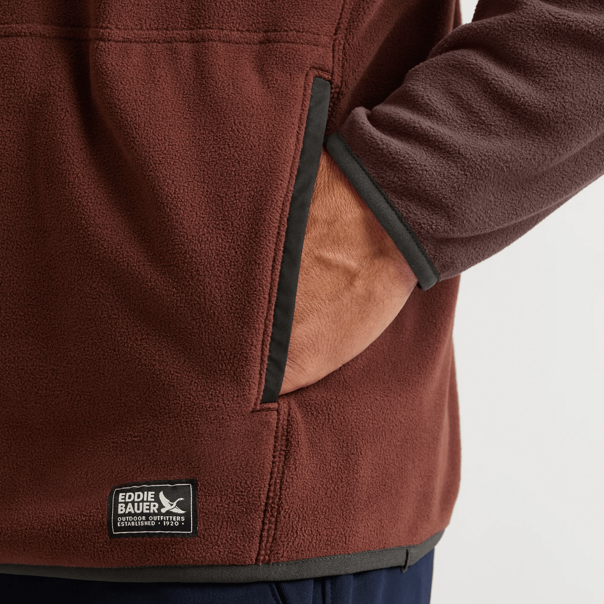 Men's Chutes Fleece Snap Mock Pullover - Image 3