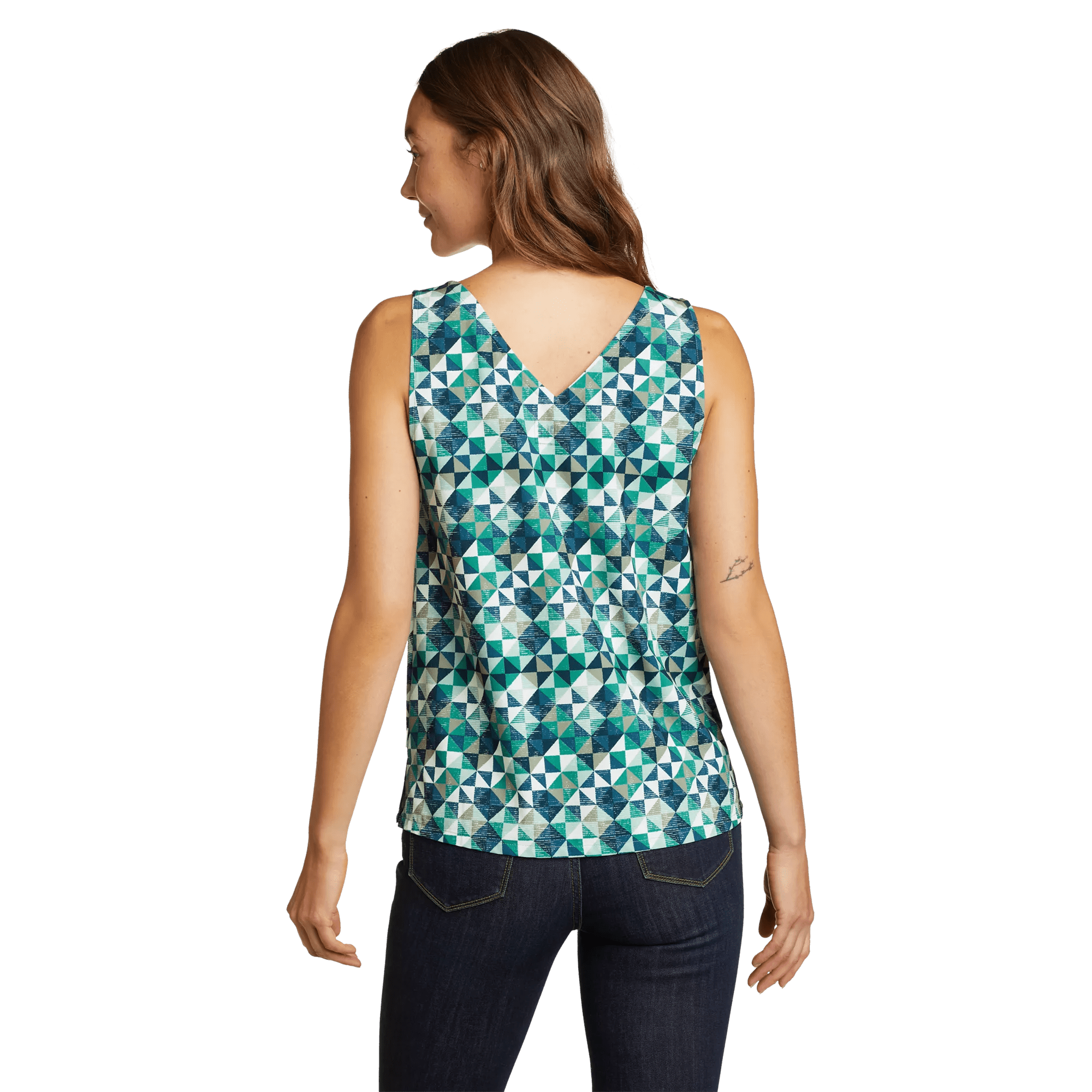 Women's Departure V-Neck Tank Top - Print - Image 2